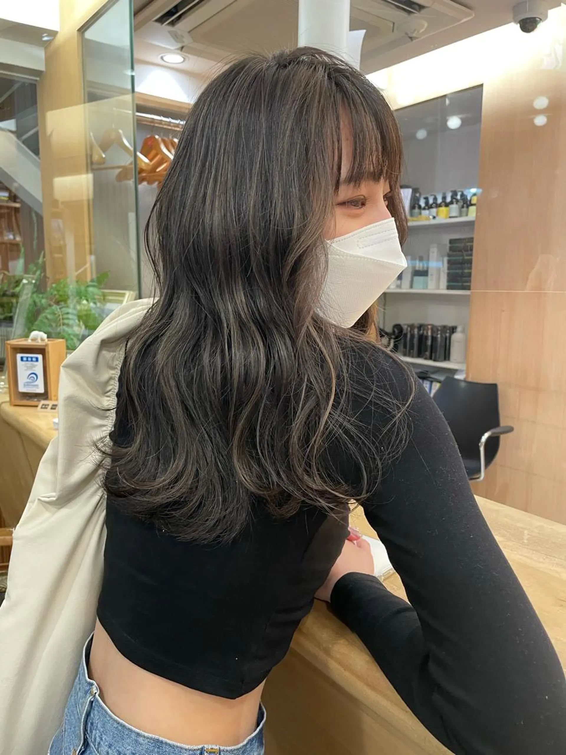 セミロング カラー ハイライトカラー ハイライト 🍊mai🍊 似合わせカットのヘアスタイル