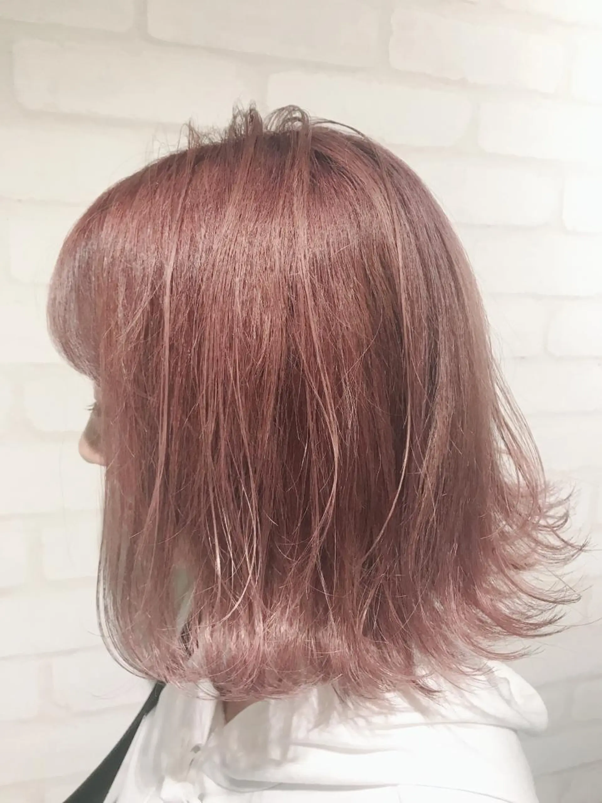 ミディアム カラー ピンクカラー エリアNo.1カラー ⭐️hikaru⭐️のヘアスタイル