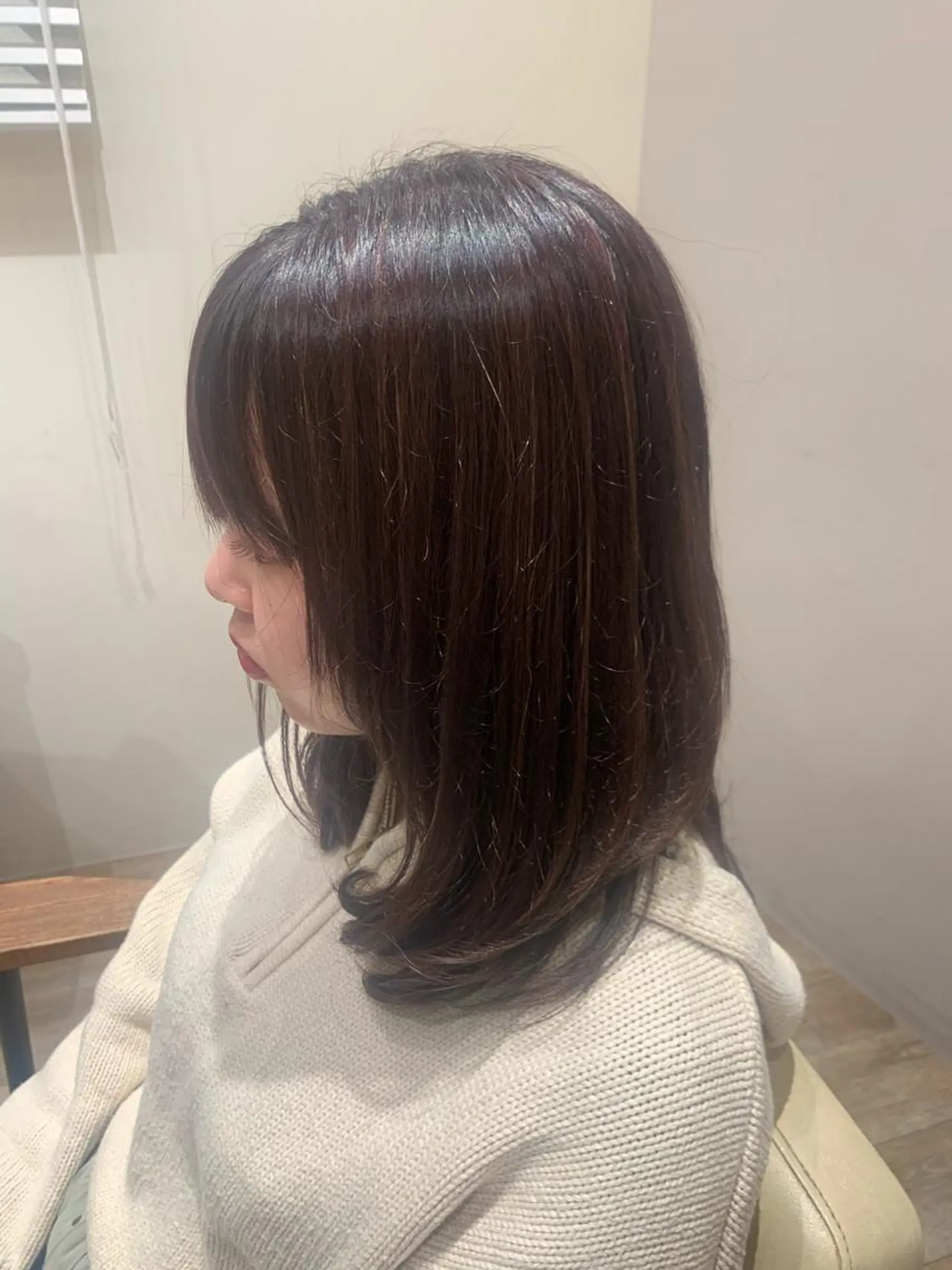 カラー 韓国風レイヤーカット 🇰🇷❕モカのヘアスタイル