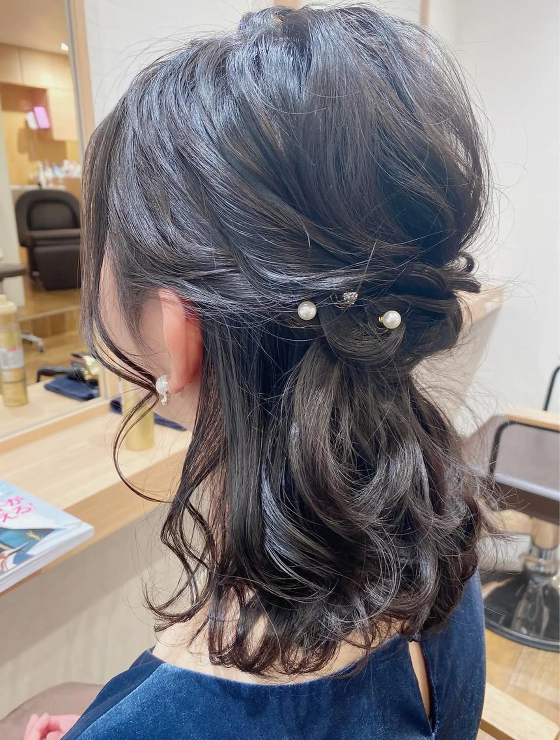 ヘアアレンジ ハーフアップ ヘアセット GRANLUSSO 〜グランルッソ駅前店所属・木口 嘉美のヘアスタイル