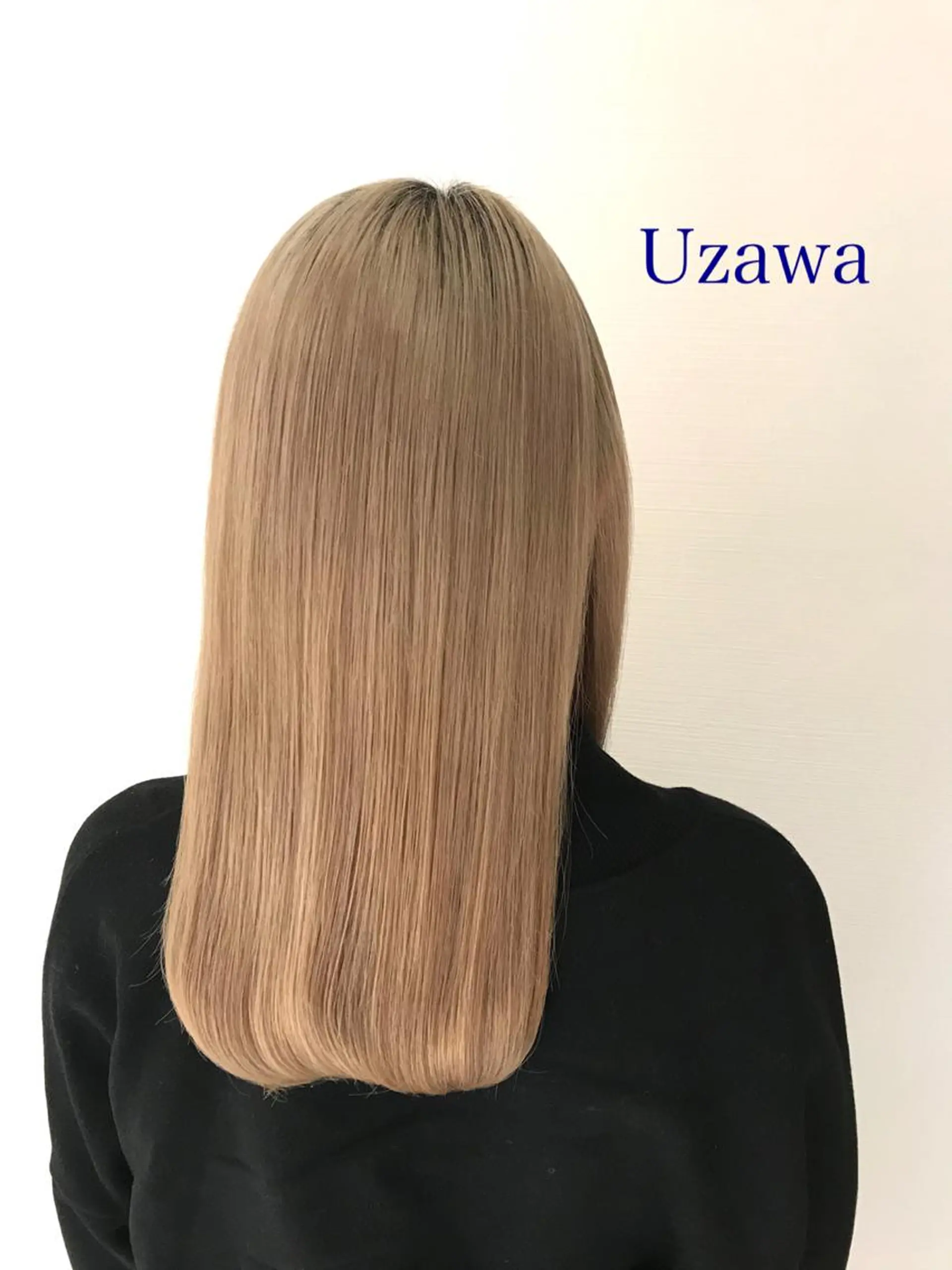 セミロング カラー パーマ ヘアアレンジ アクアカラー 髪質改善 トリートメント 🌈ハイトーン髪質改 善🌈polon🌟のヘアスタイル