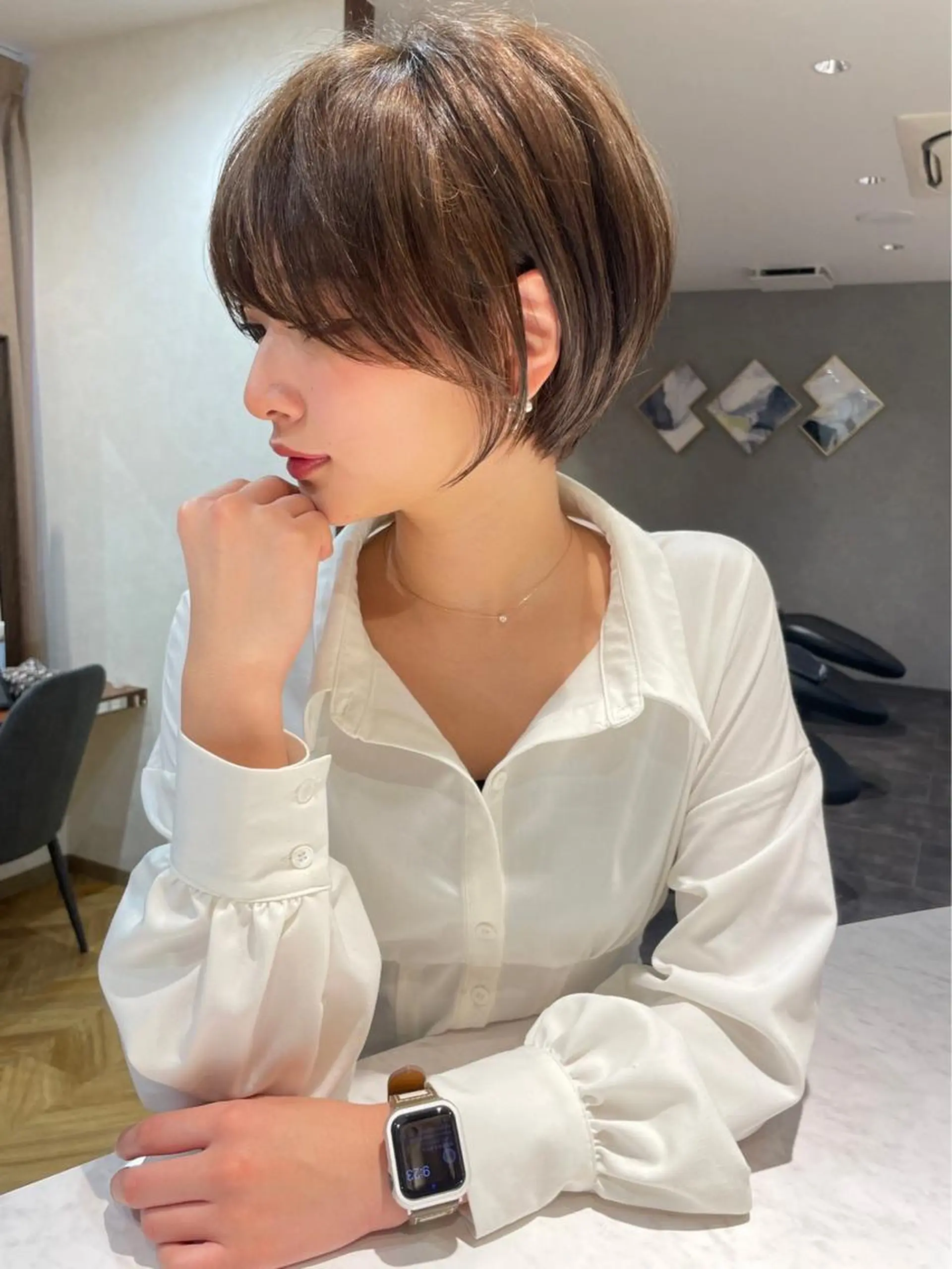 ショート ショートボブ ボブ ショートヘア Lond  lea 🦋ayana🦋のヘアスタイル