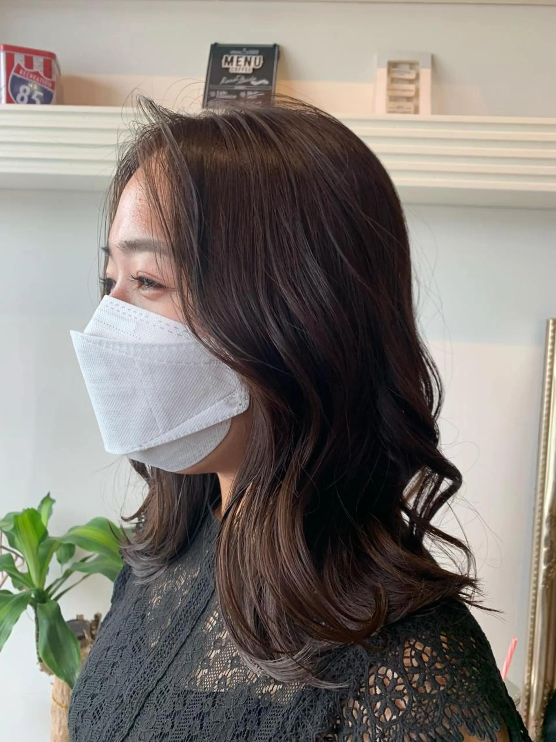 ミディアム 韓国風ヘア レイヤーカット 小顔カット カット ヘアカラー トリートメント ヘッドスパ ヘアセット 山口 竣也のヘアスタイル