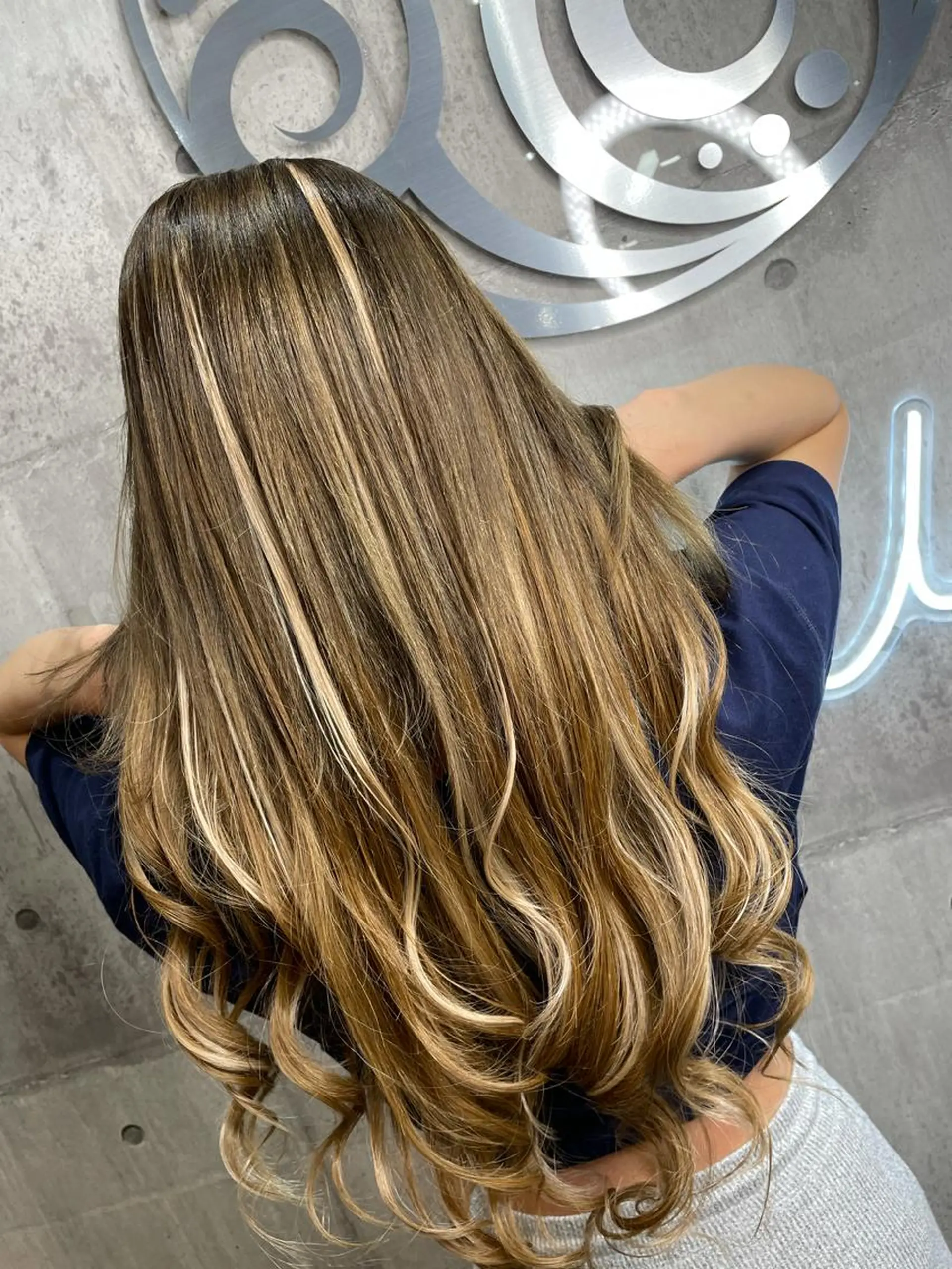 セミロング カラー パーマ ヘアアレンジ メンズ キッズ ネイル マツエク・マツパ シールエクステ メンズバレイヤージュ メンズハイライト メンズインナーカラー メンズ韓国風 新越駅から1分 肥高　壮汰のヘアスタイル