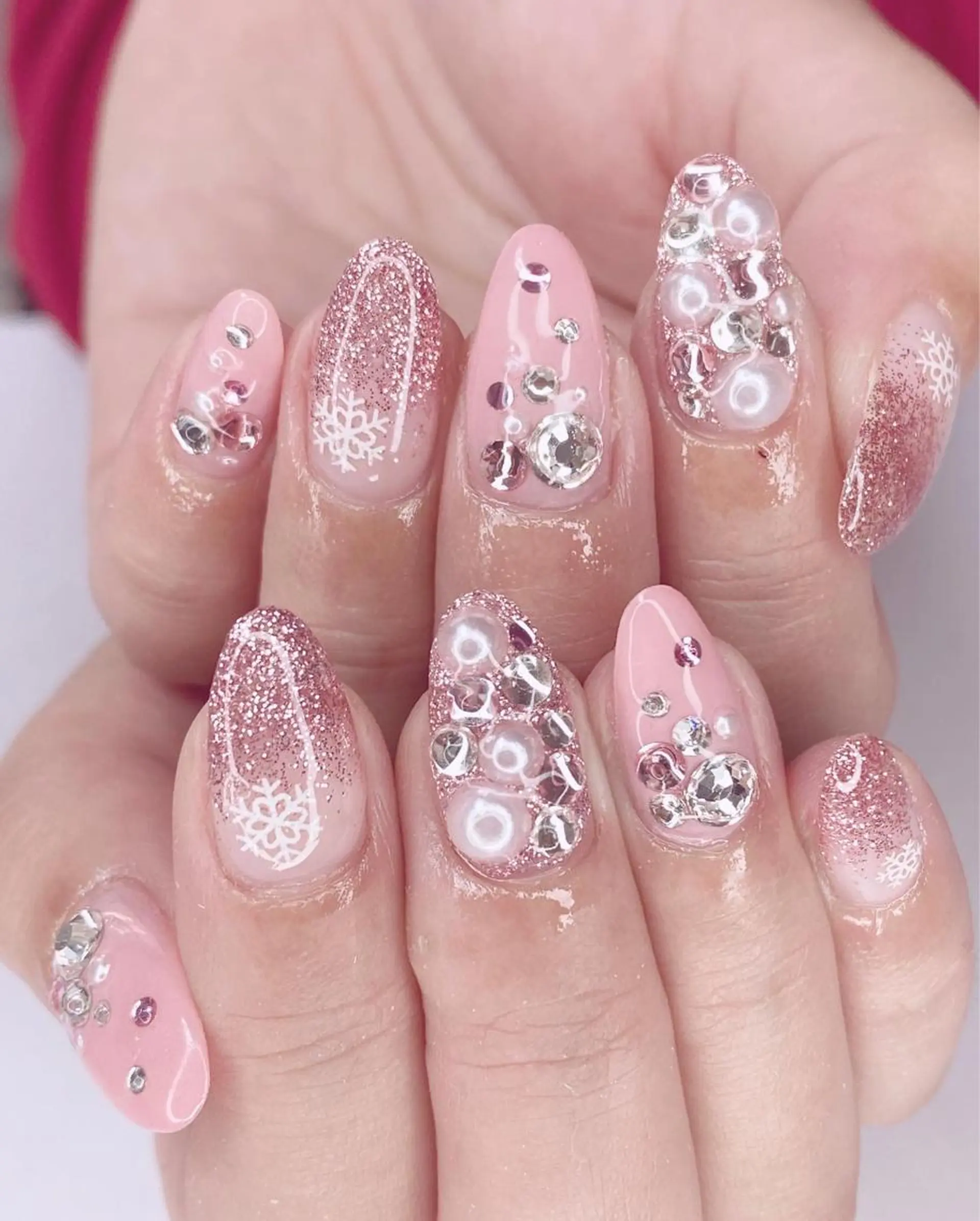 ネイル アニマル柄 アートネイル フレンチネイル グラデーション キラキラネイル Ｎail Ｓalon ertiのネイルデザイン