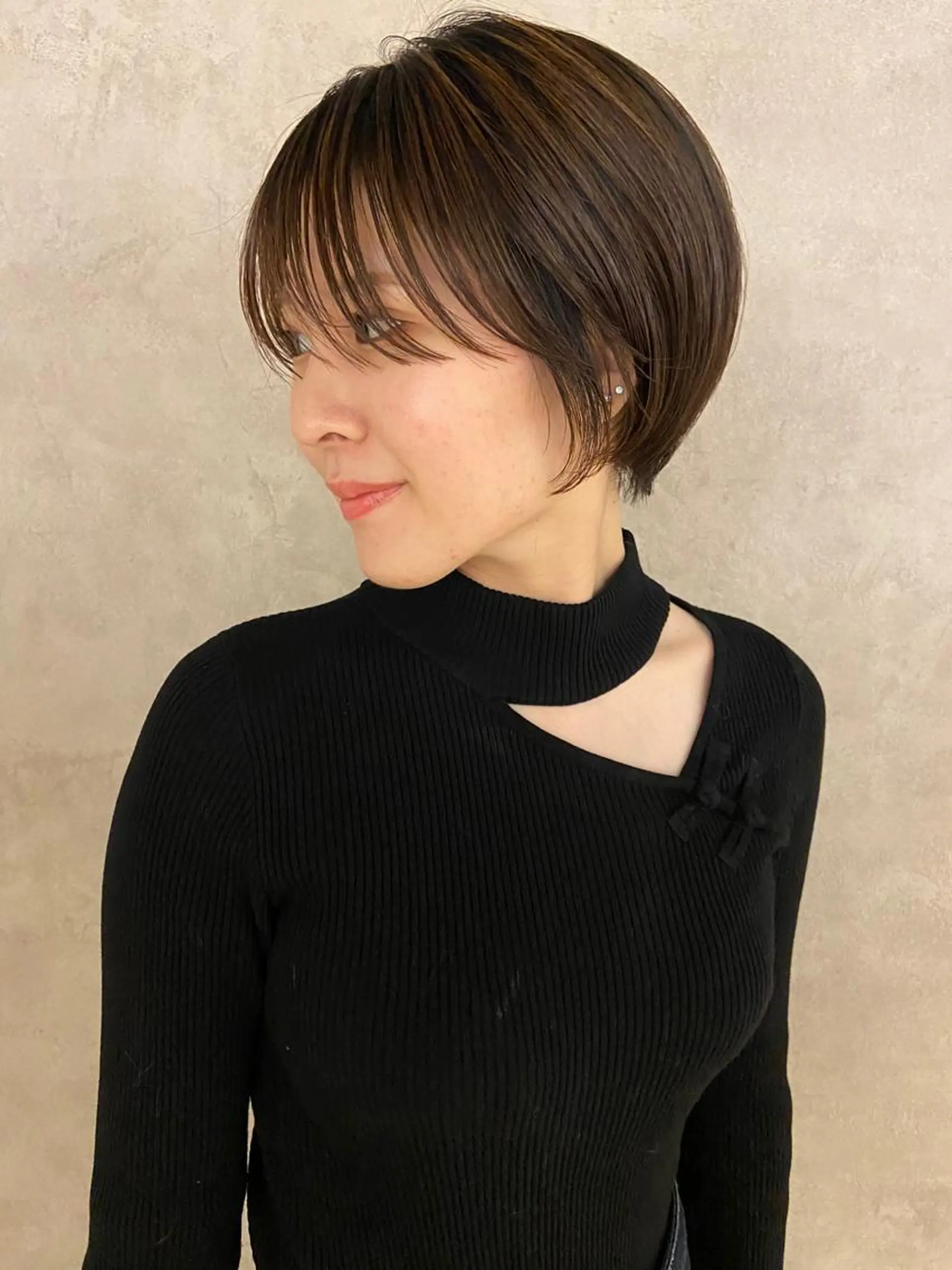 ショート カラー ハンサムショート ブラウンカラー ショートヘア gotoday shiare salon渋谷モディ店所属・ショートヘア/ボブ 大人ヘア/松本篤志のヘアスタイル