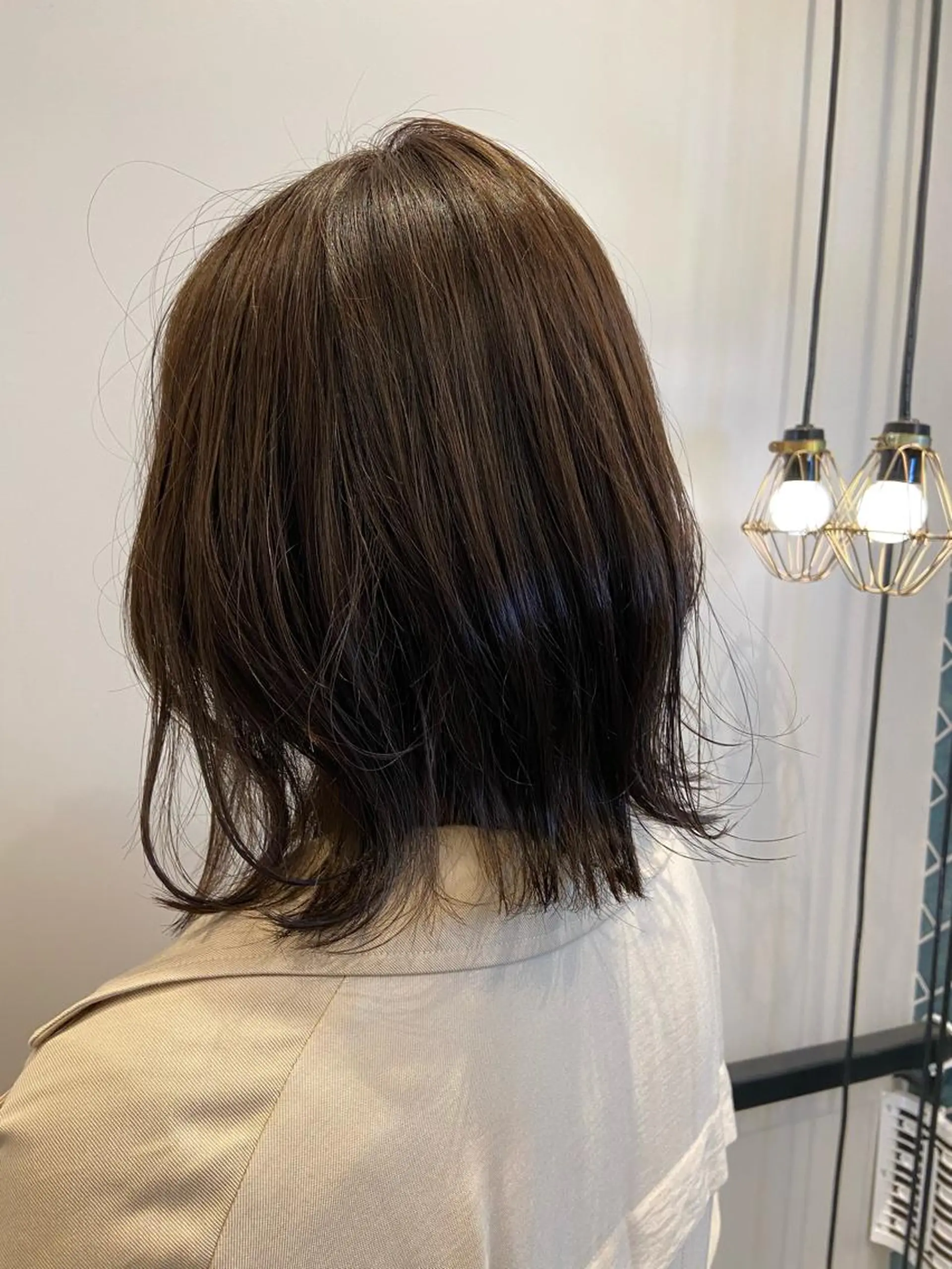 ミディアム カラー ヘアカラー トリートメント 🫧透明感カラー /縮毛☘️豊嶋龍佑のヘアスタイル