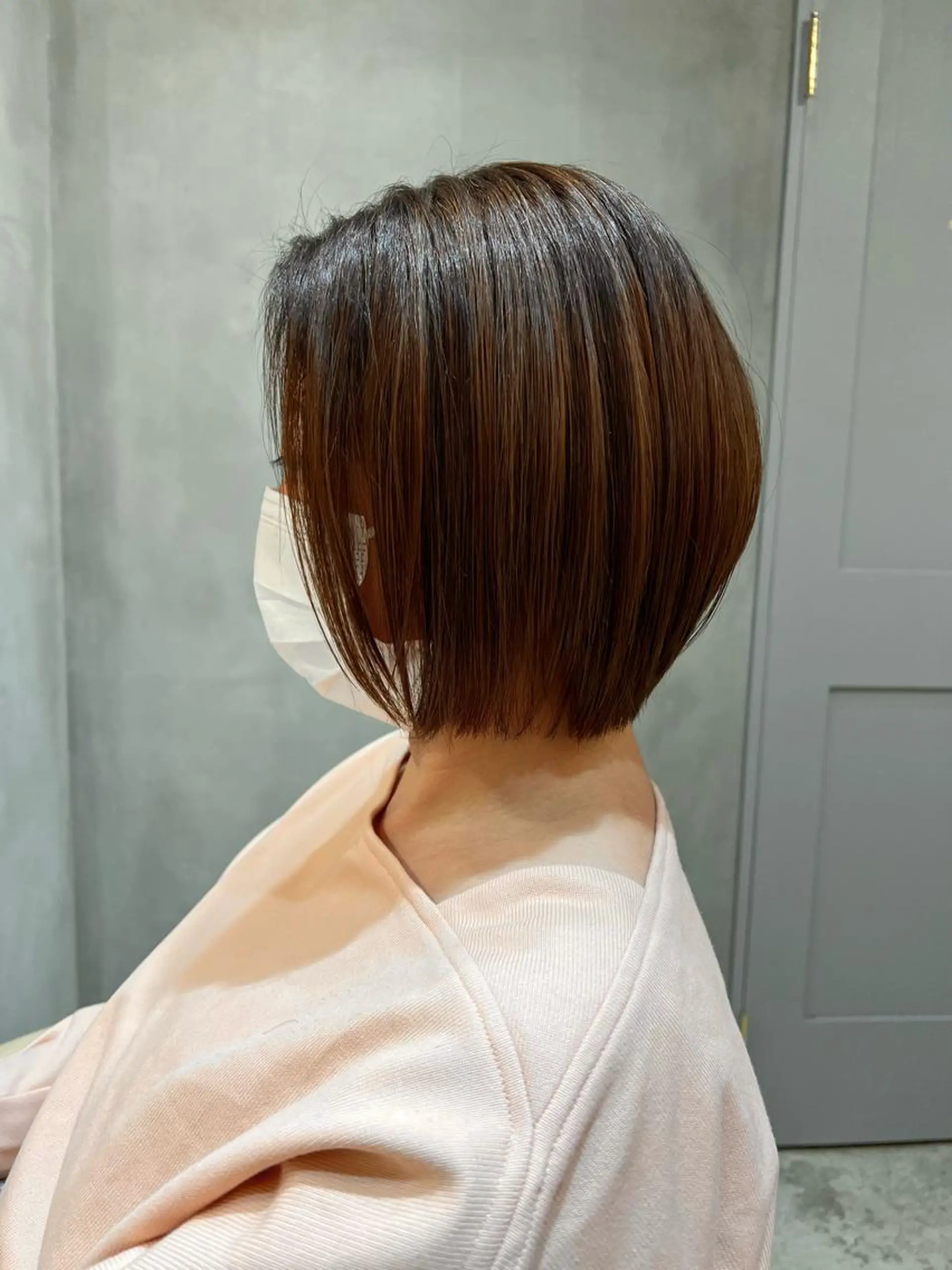 ショート ボブ/巻ける縮毛矯正 /韓国レイヤーはなのヘアスタイル