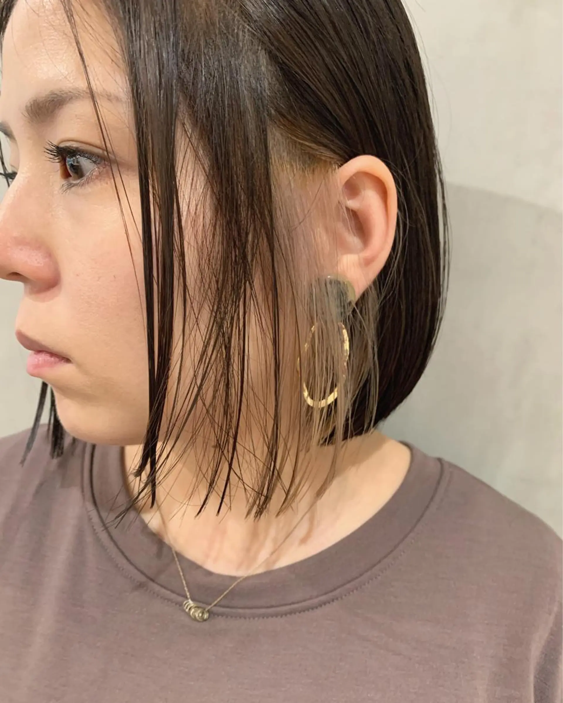 ミディアム カラー ヘアカラー トリートメント 優 作のヘアスタイル