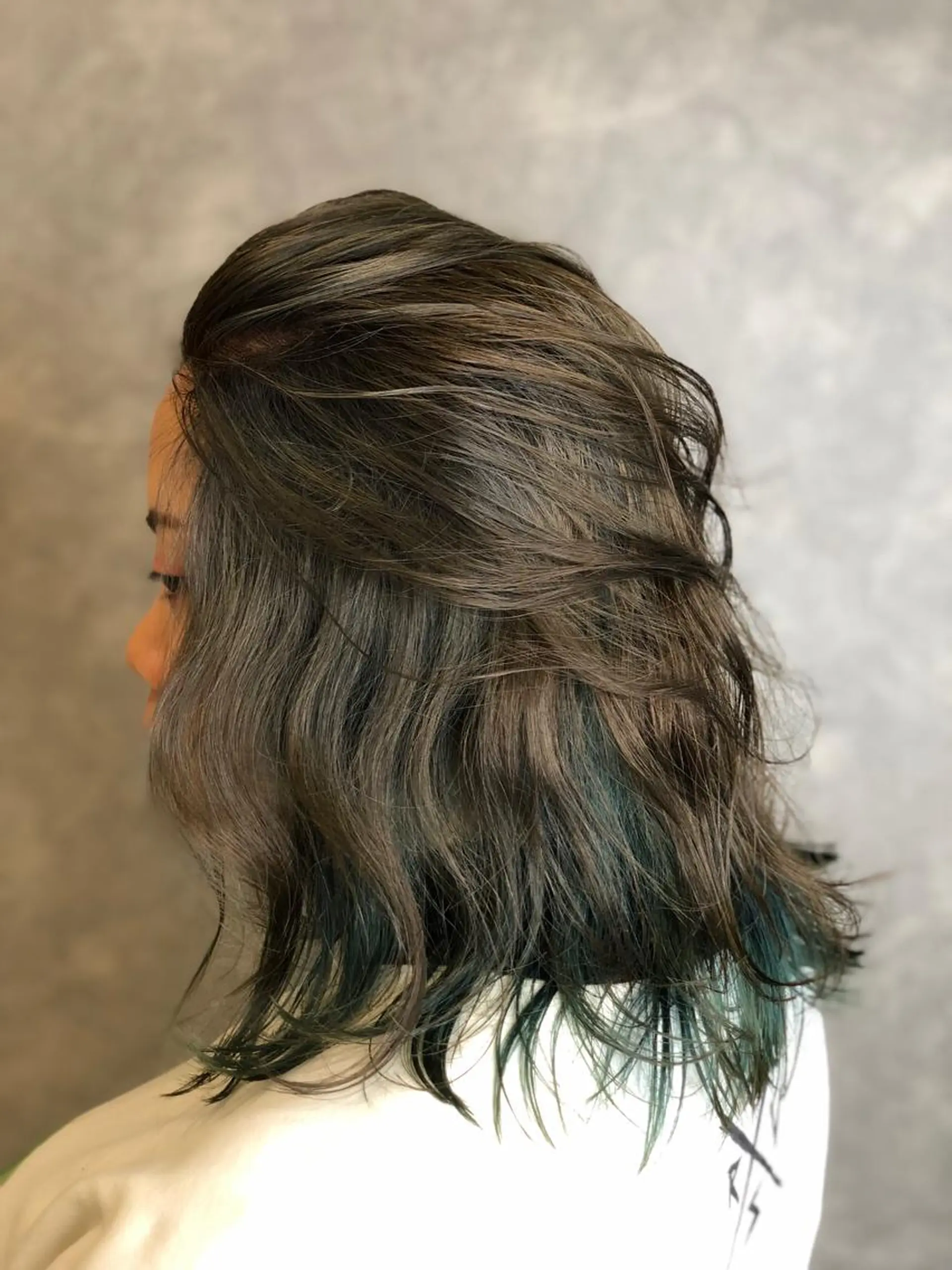 ミディアム カラー ヘアアレンジ ブリーチ インナーカラー ヘアカラー トリートメント 渡辺　亮/ ハイライト/髪質改善のヘアスタイル