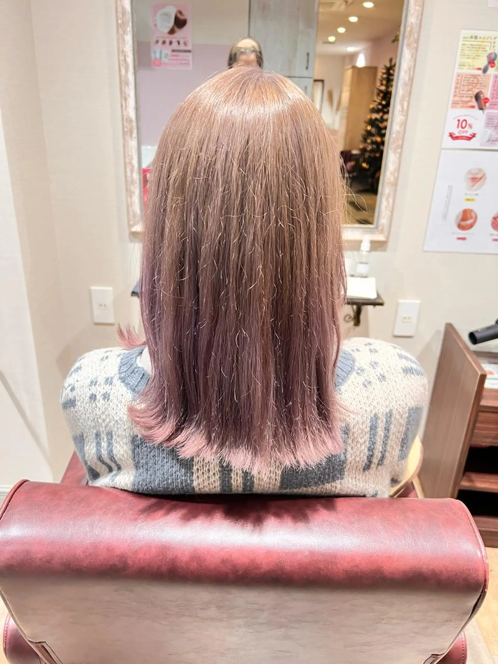 セミロング カラー れいな🌼 ボブ･艶カラー🌼のヘアスタイル