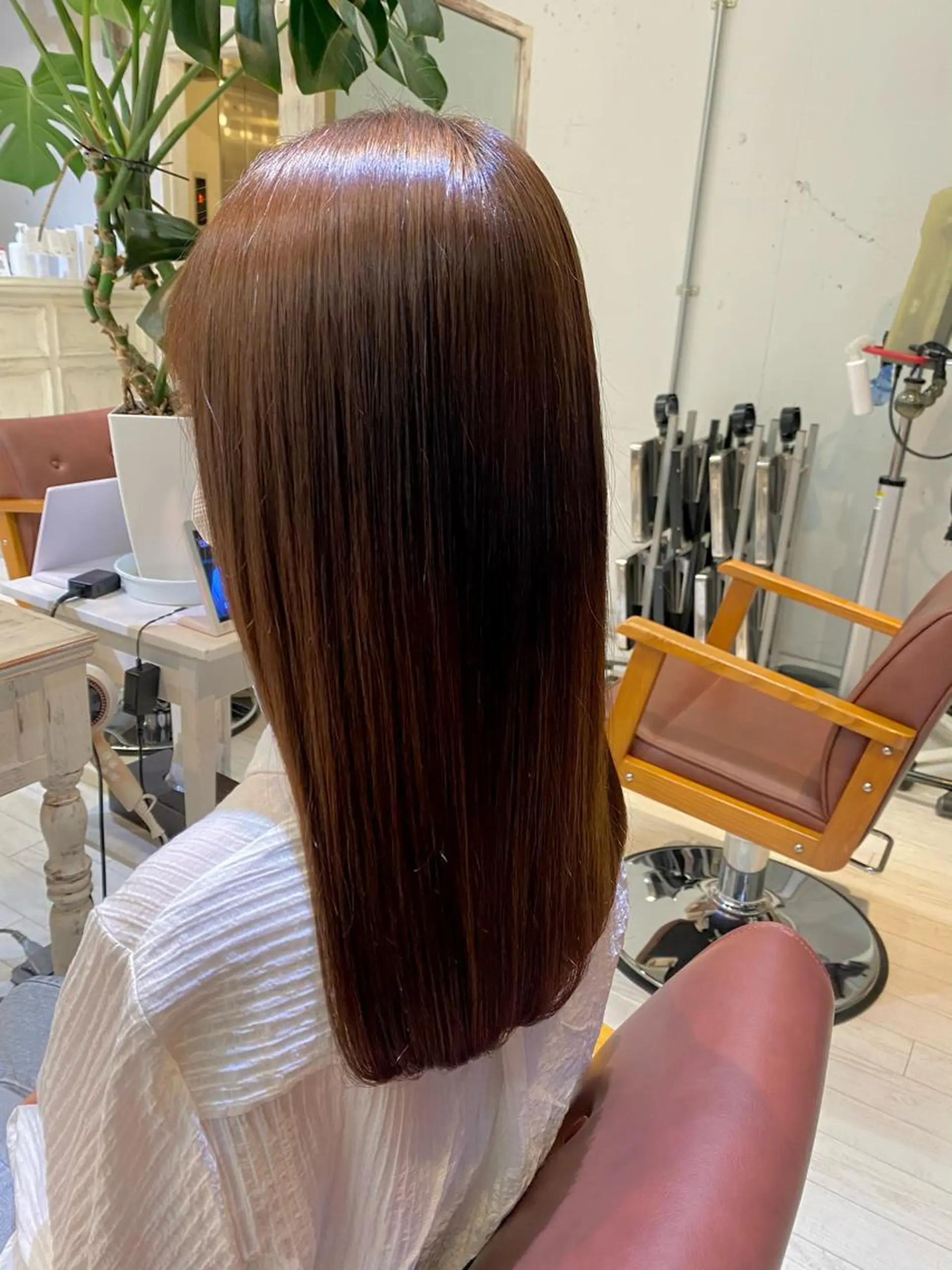 ロング カット 縮毛矯正 博多美容室♡ 髪質改善/艶カラーのヘアスタイル