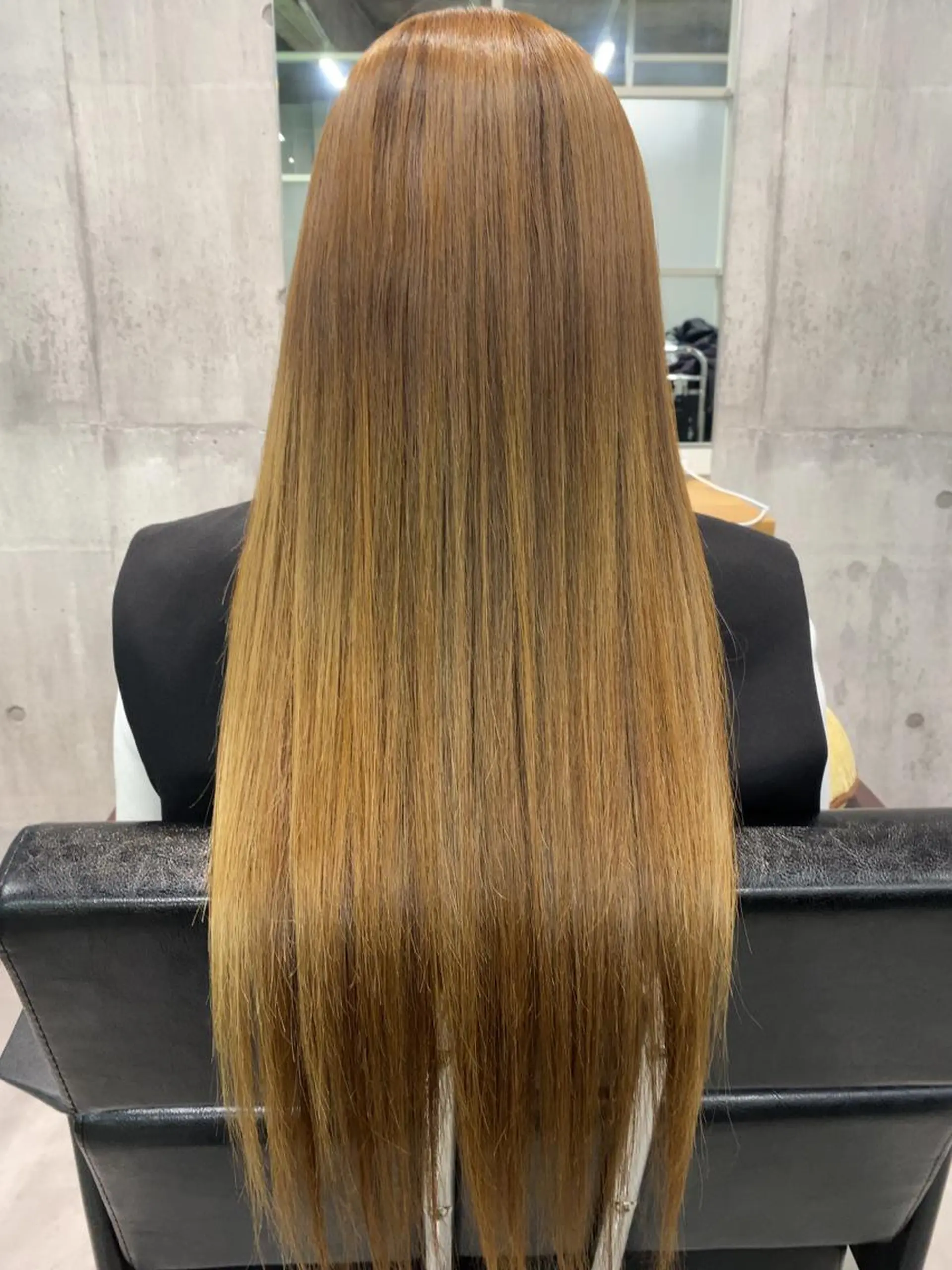 ミディアム 縮毛矯正 トリートメント newi WASHIOのヘアスタイル