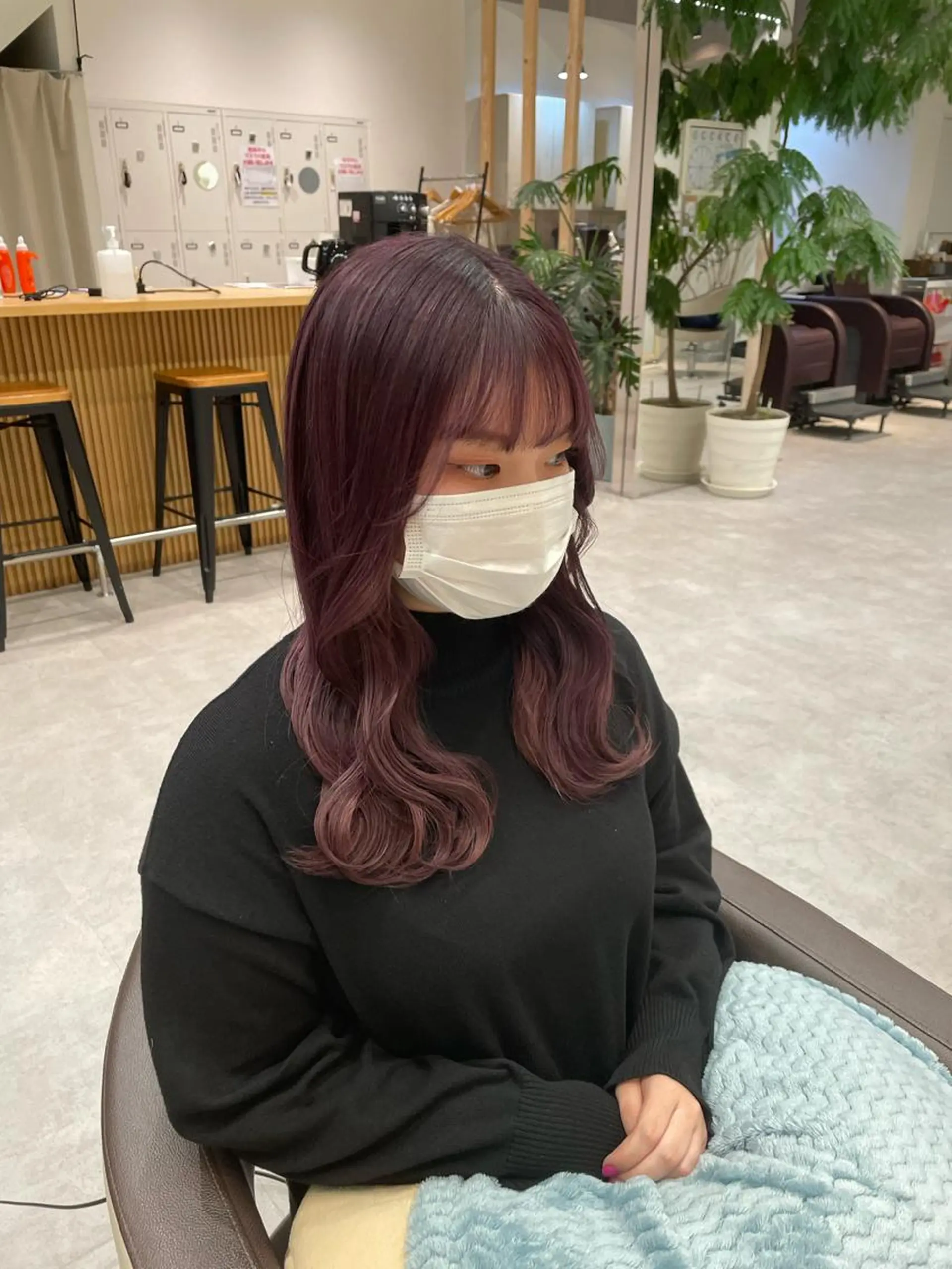 カラー ラベンダーカラー ラベンダーピンク ピンクカラー ヘアカラー ピンクカラー🎀/ ミルクティー🍼花音のヘアスタイル