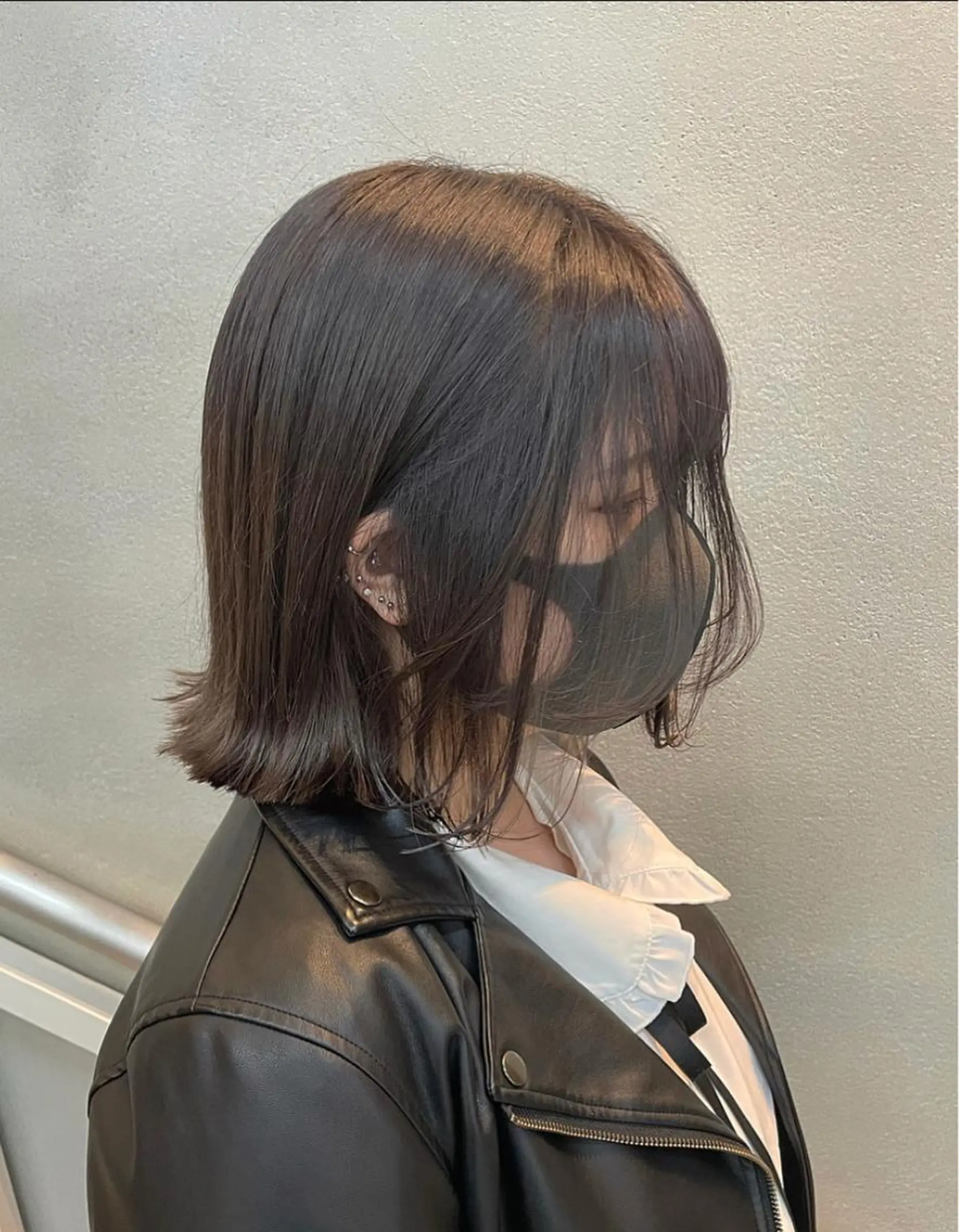 ミディアム カラー グレージュ ボブ 外ハネヘア 沖縄/ヘアアレンジ /ナカノのヘアスタイル