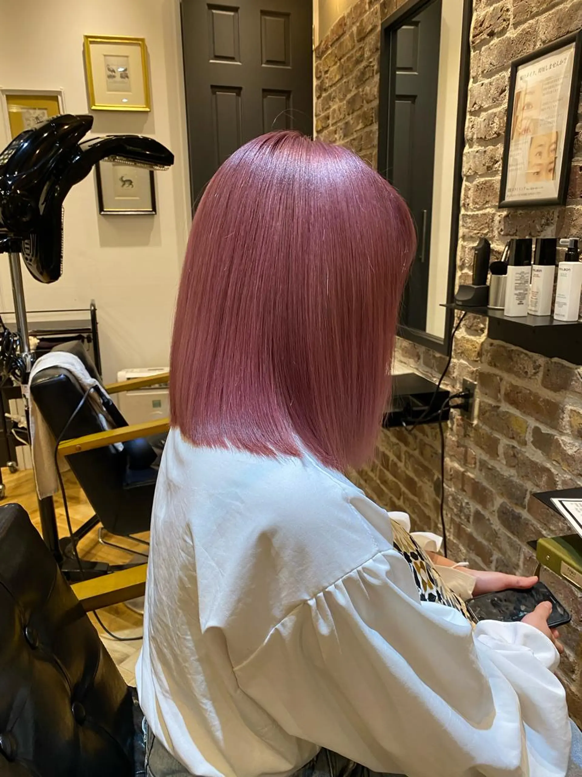 ミディアム カット ヘアカラー 大内田 凌馬のヘアスタイル
