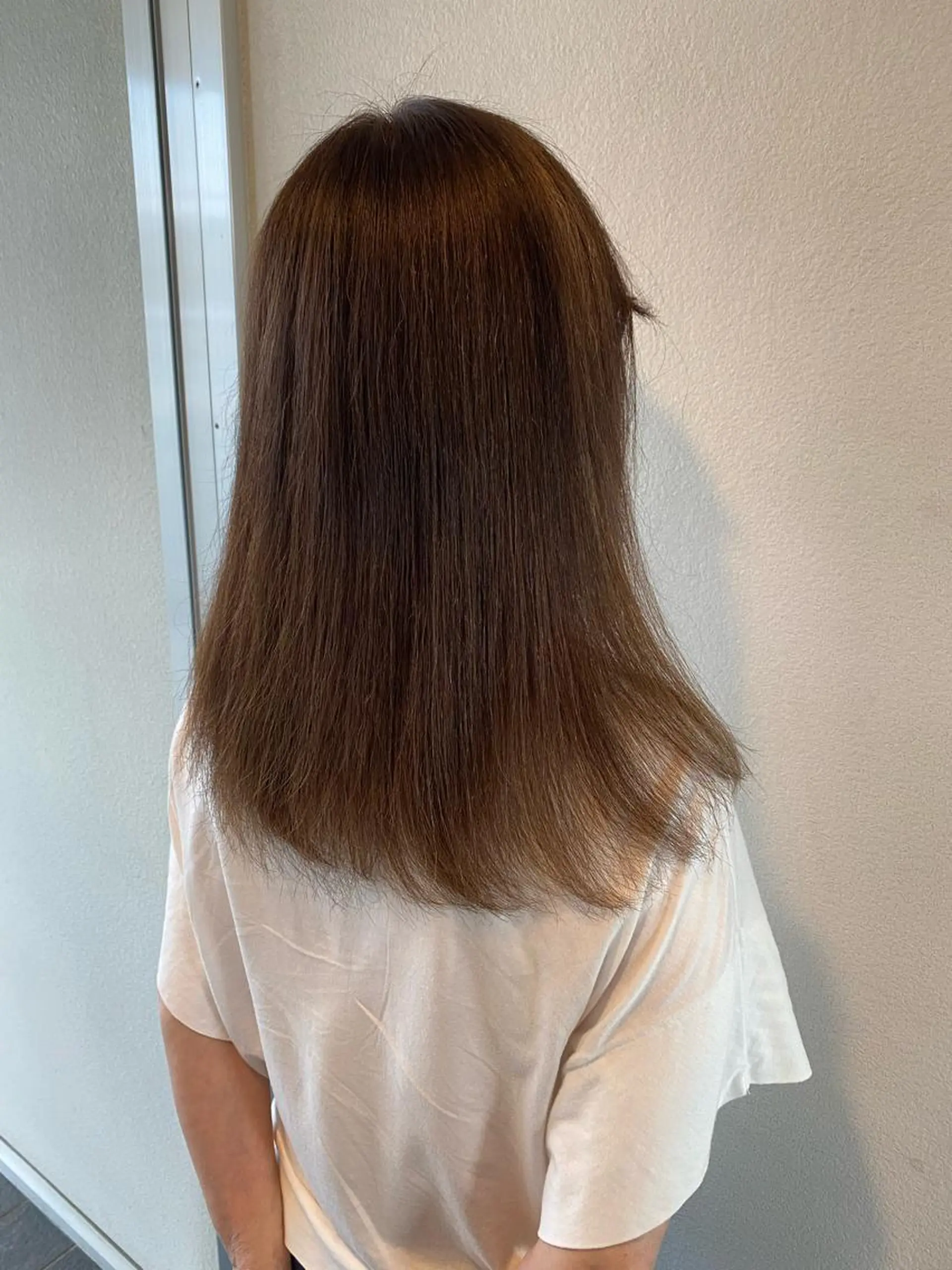 ロング パーマ ヘアアレンジ ストレートパーマ 坂尻 嘉珠也のヘアスタイル