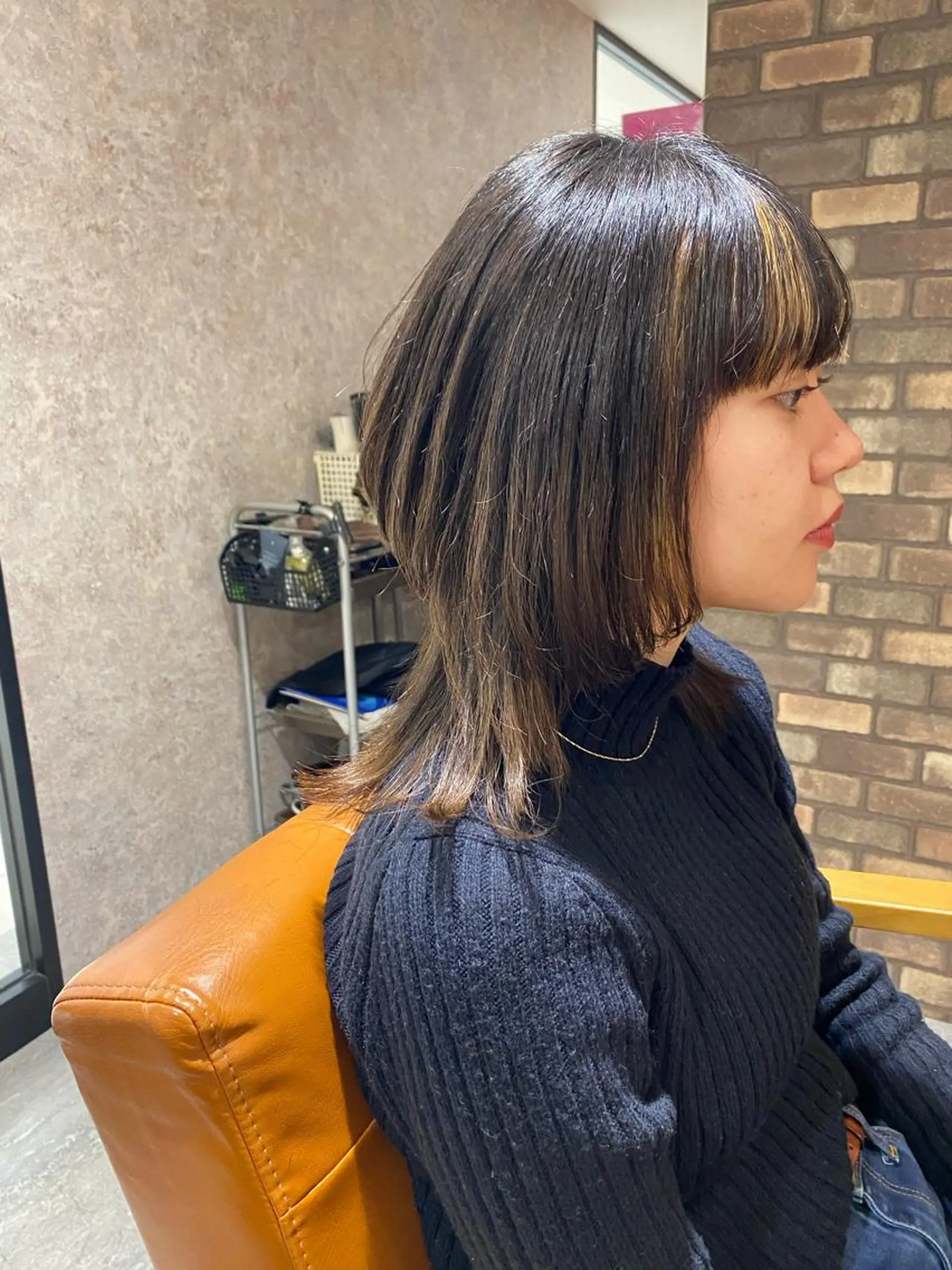 ミディアム ハイライト ウルフカット 髪質改善&デザイン専門店Retto:天王寺阿倍野店所属・髪質改善/デザイン/ 天王寺/奥野和広のヘアスタイル