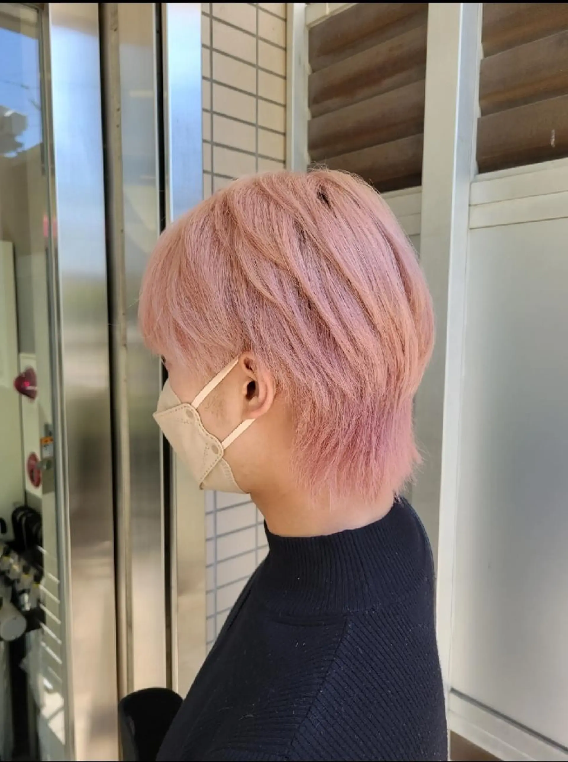 ショート メンズ カラー ピンクカラー カット トリートメント レイヤー/ショート /山田譲治✂️のヘアスタイル