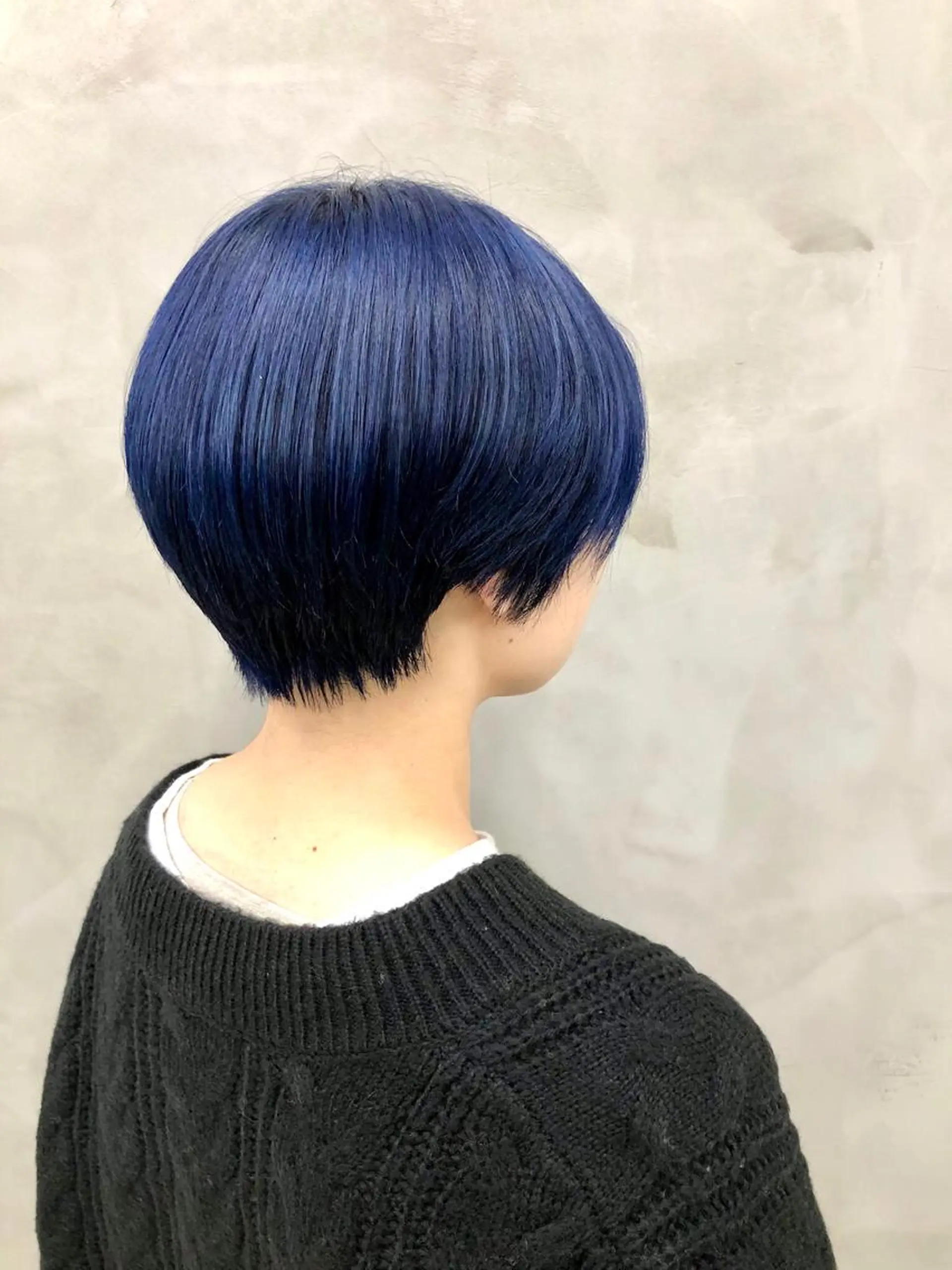 ショート カラー ネイビーカラー ショートヘア ショート・ボブ 徳竹淳一のヘアスタイル