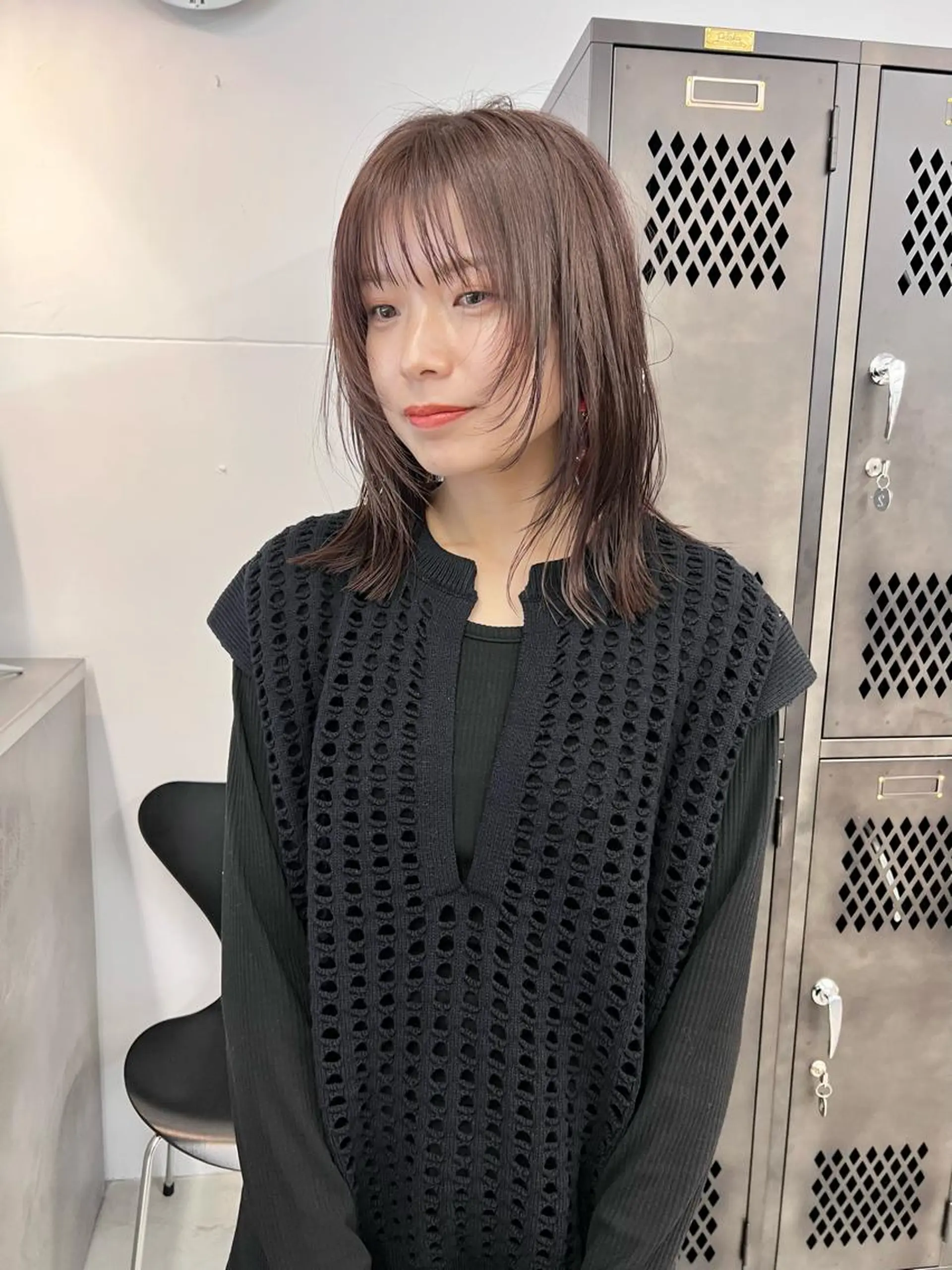 ミディアム カラー カット 樫原裕二 /柔らかいカラーのヘアスタイル