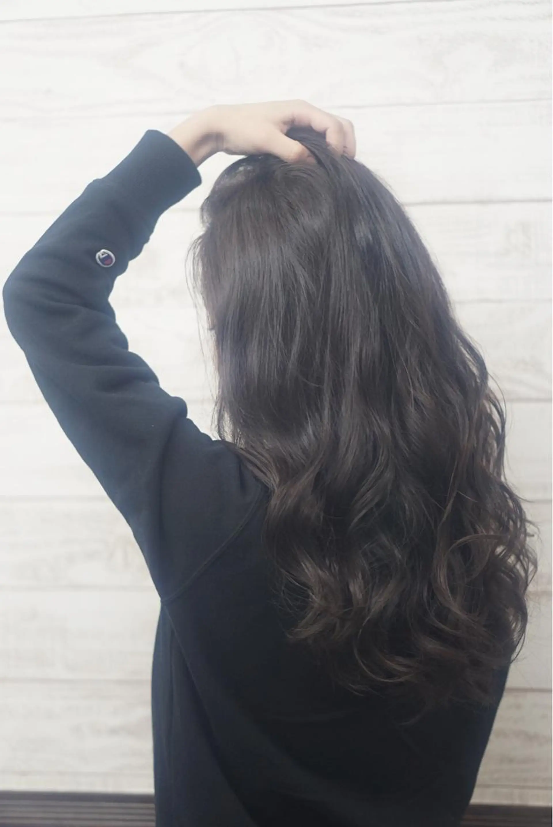 ロング カラー ヘアアレンジ 透明感カラー グレージュ イルミナカラー 枝毛カット＆髪質改善 満足NO.1岡しゃんのヘアスタイル