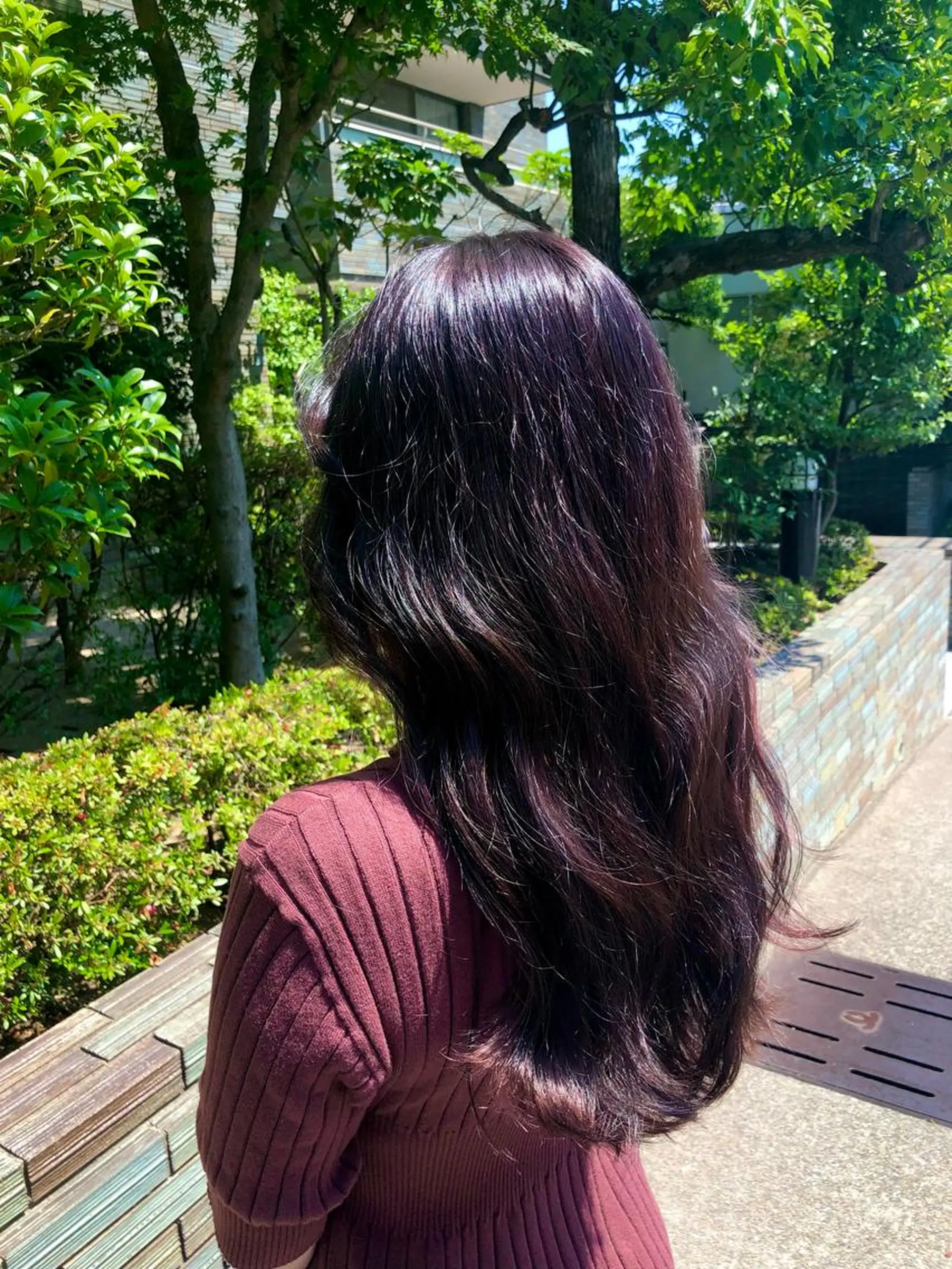 ロング カラー ディープラベンダー ラベンダーカラー FUJINO RYOのヘアスタイル