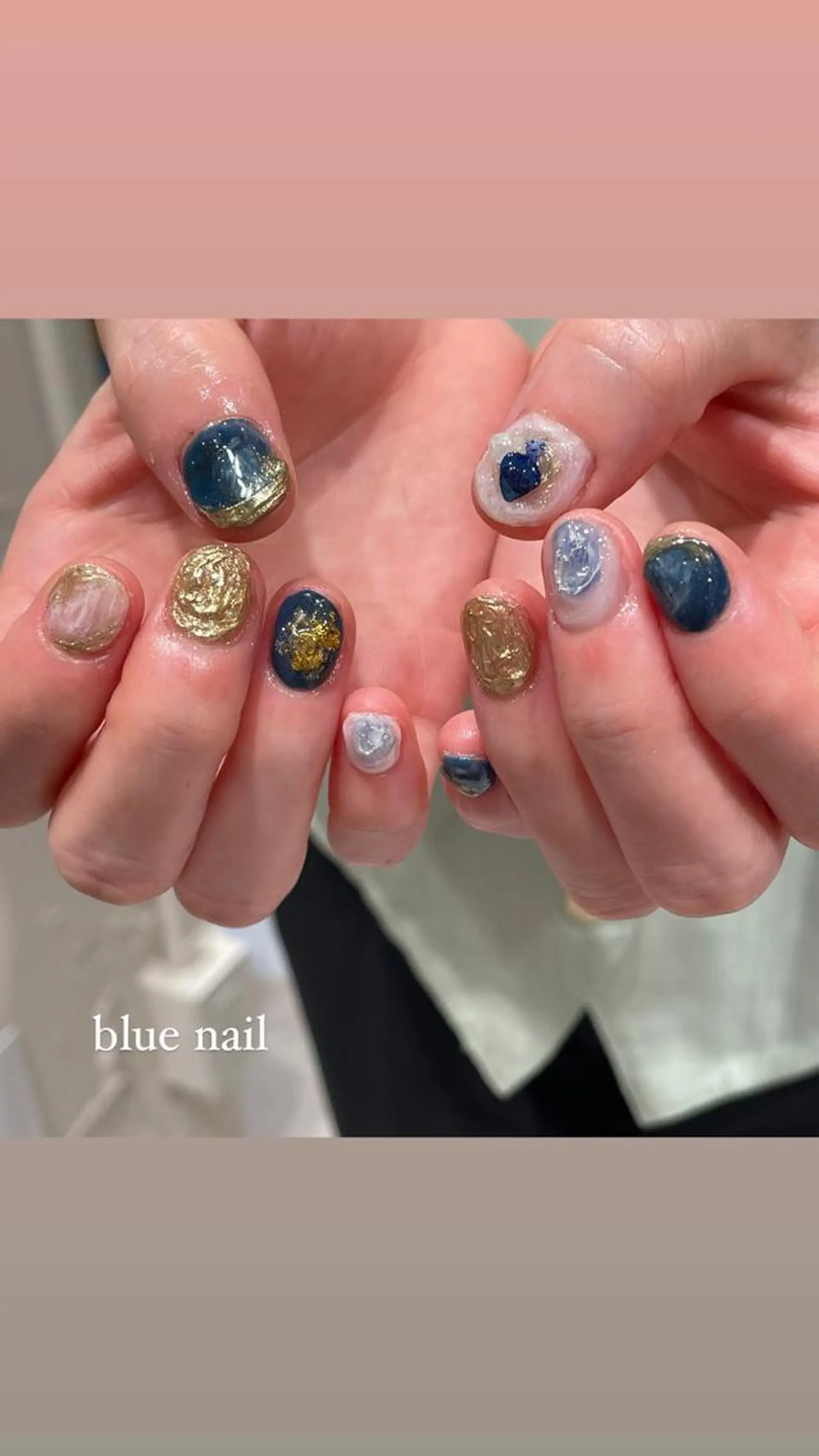 ネイル ハンドネイル 淡色ネイル 🎀moeのネイルデザイン