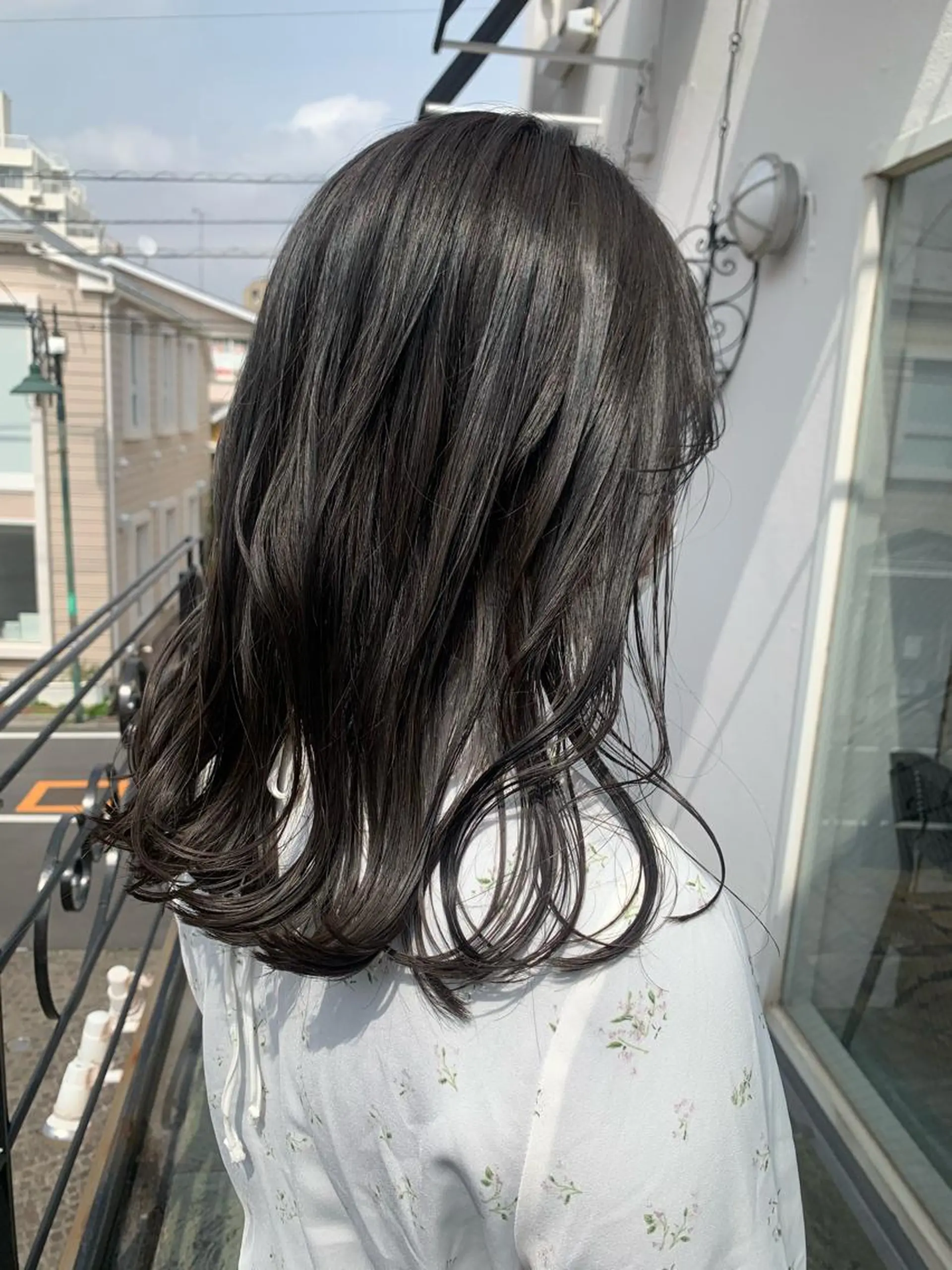 ロング カラー カット ヘアカラー 平 ちひろのヘアスタイル