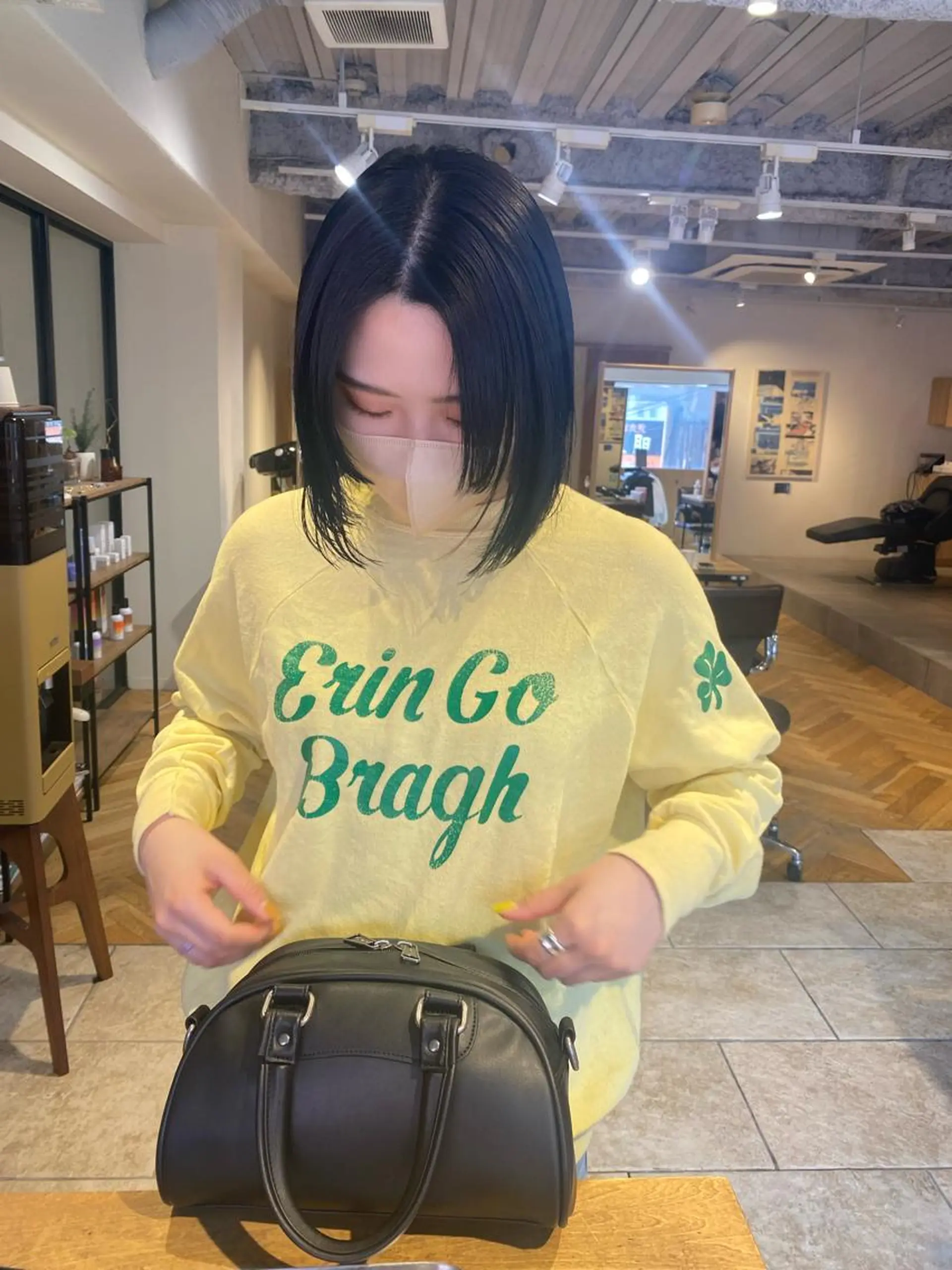 ミディアム カラー io濱川 遥のヘアスタイル