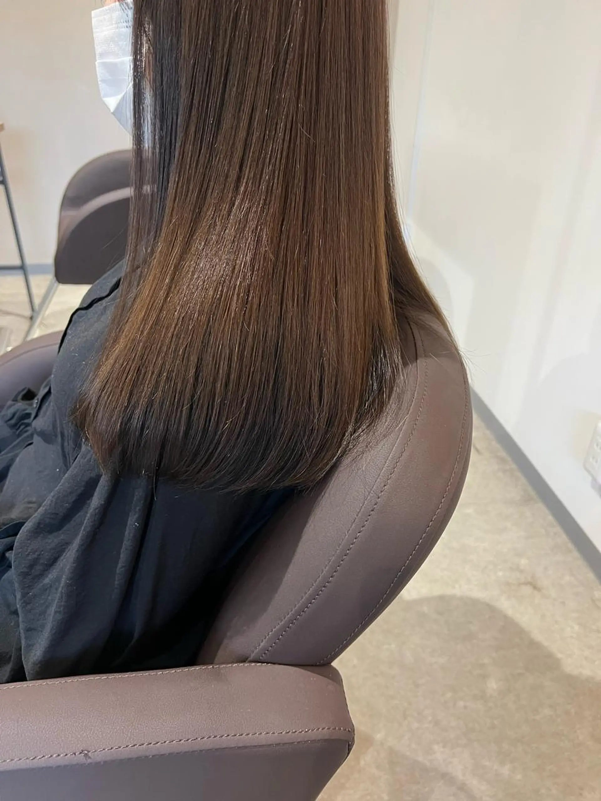 ロング カラー グレージュ miri.. 久留米のヘアスタイル