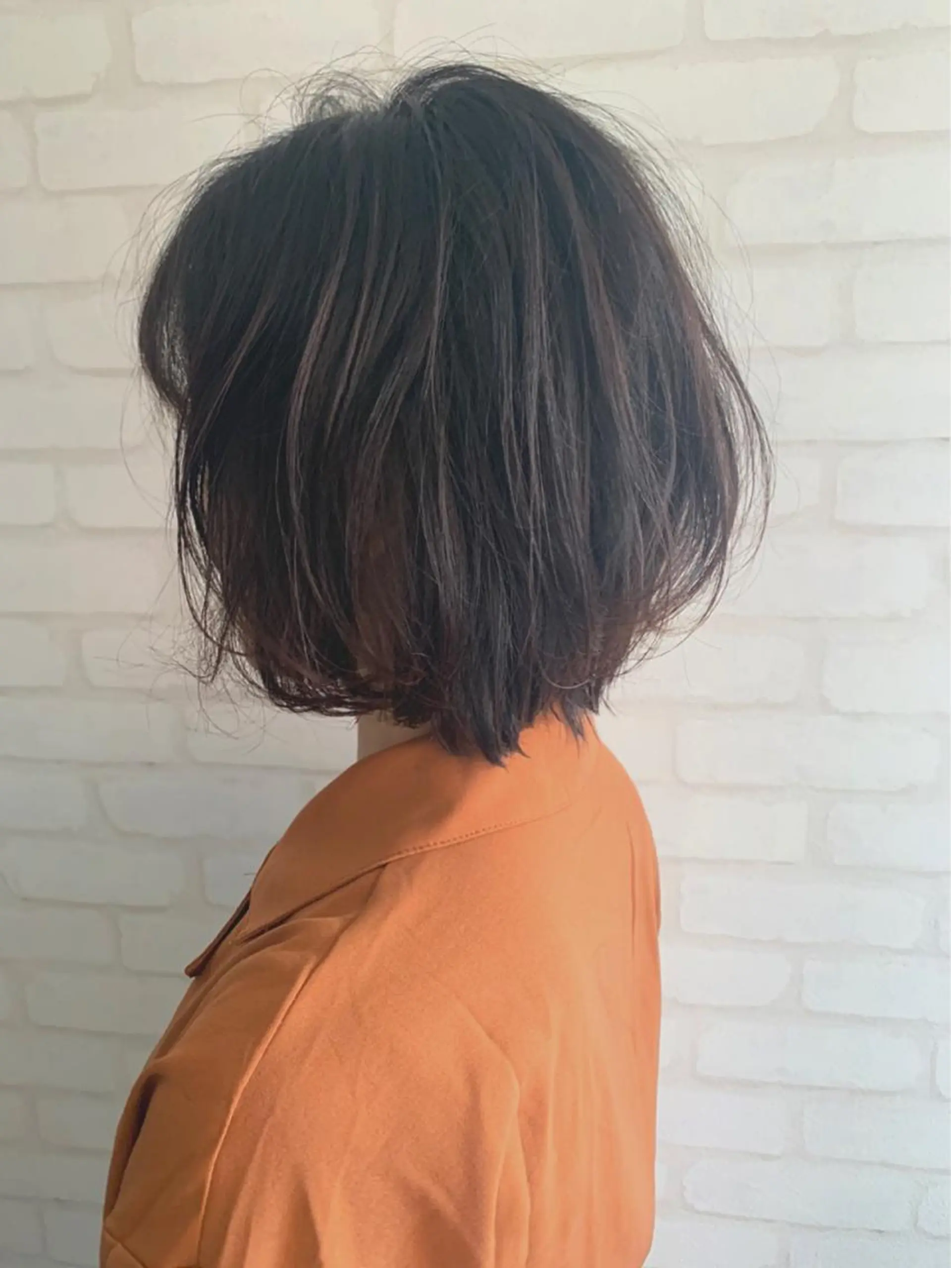 ショート カラー ヘアアレンジ ボブ くせ毛 TELA HAIR牛久店所属・透明感カラー✨ 吉田大樹のヘアスタイル