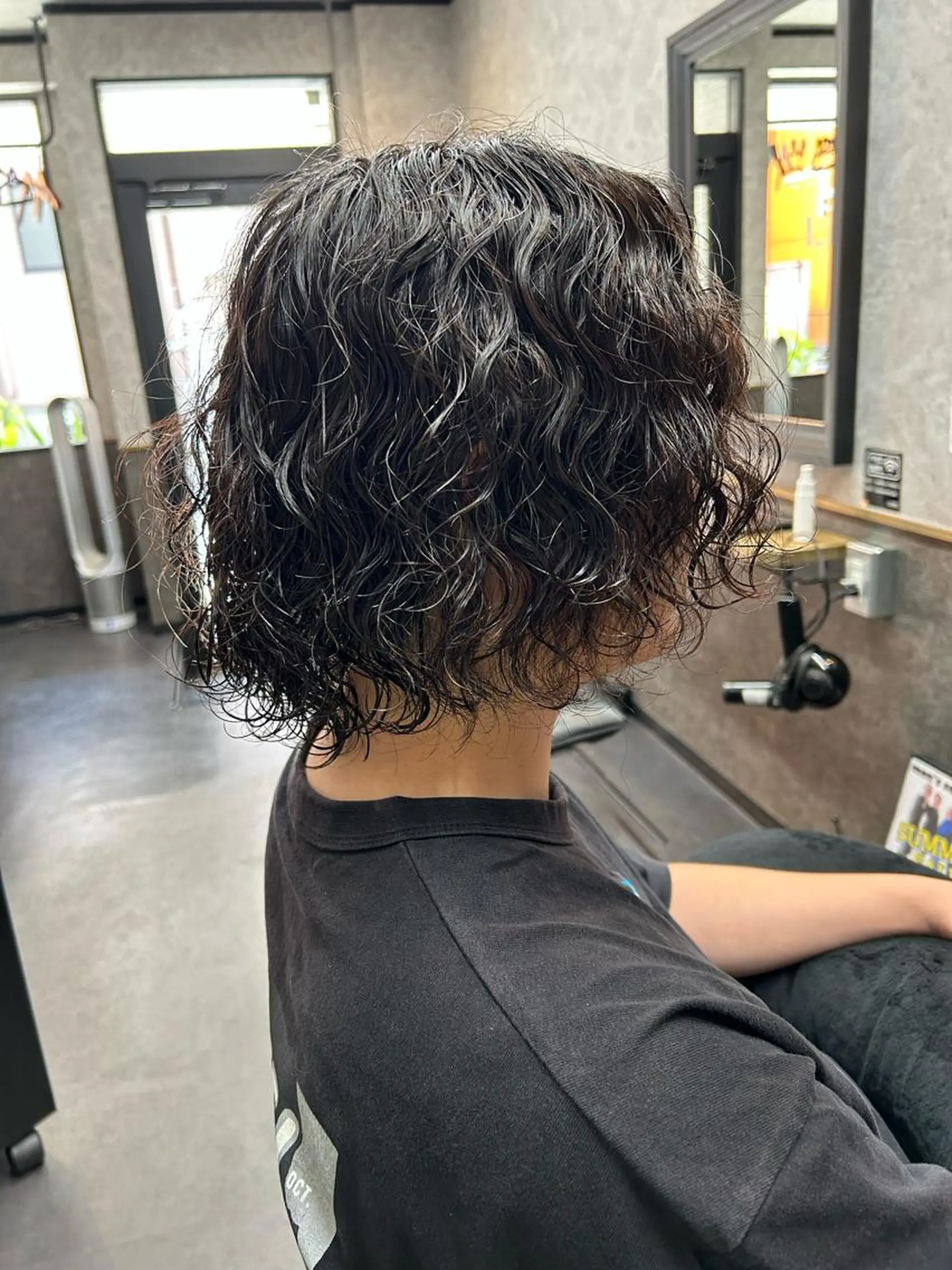 ミディアム パーマ メンズ カット パーマ 大和田 玲円/メンズ専門のヘアスタイル