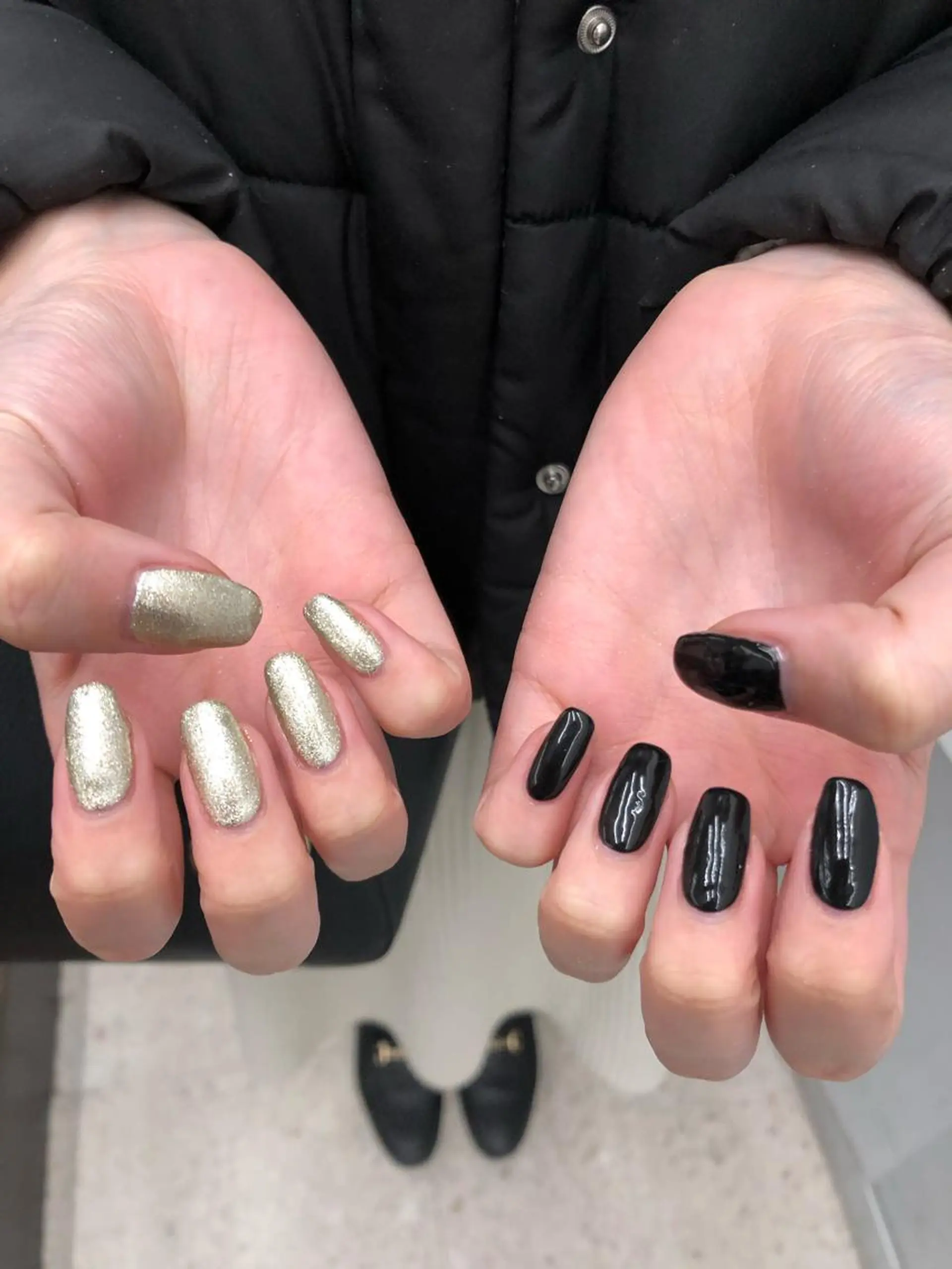 ネイル フットネイル 🖤🤍石川 アイリ🤍🖤のヘアスタイル