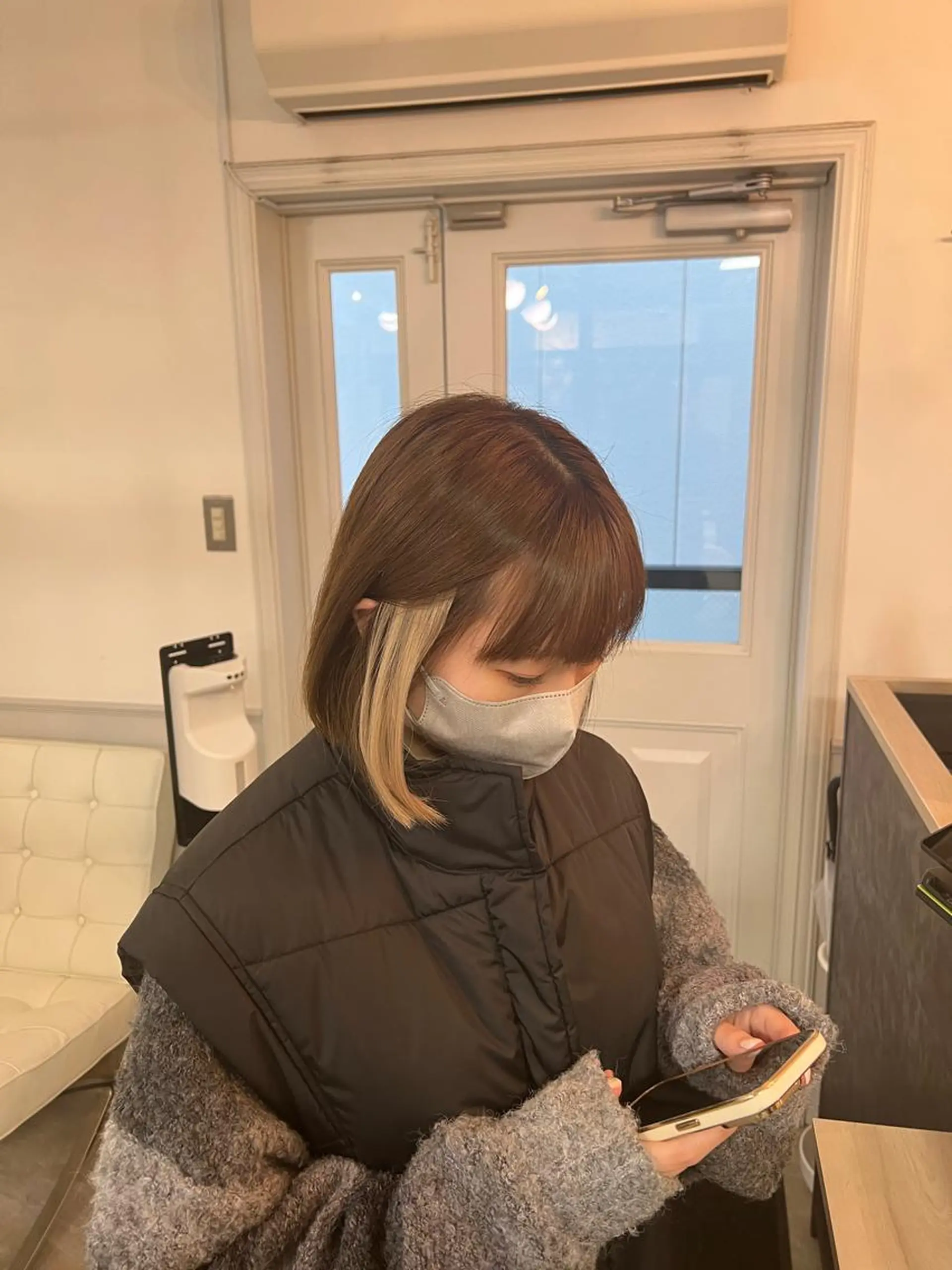 ミディアム ボブ エクステ カット エクステ 🪽ハネエクステ🪽 羽エクステKENJIのヘアスタイル
