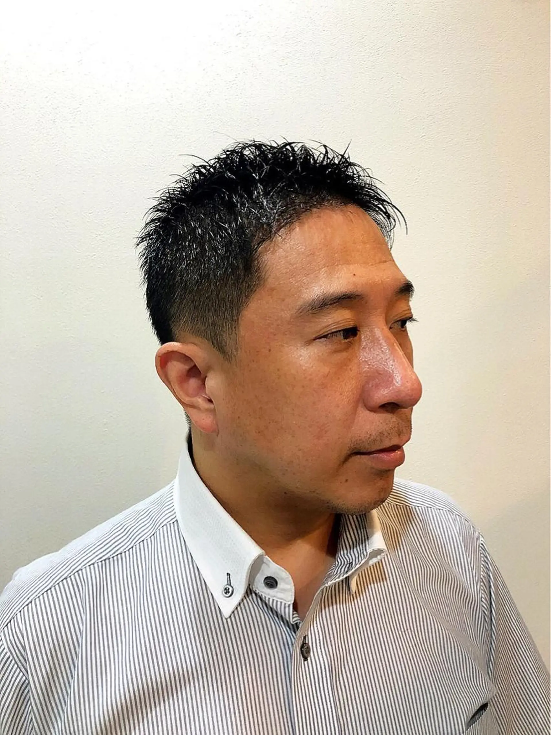 ショート メンズ カット 銀座マツナガ新宿野村ビル店所属・女性理容師 佐藤優菜のヘアスタイル