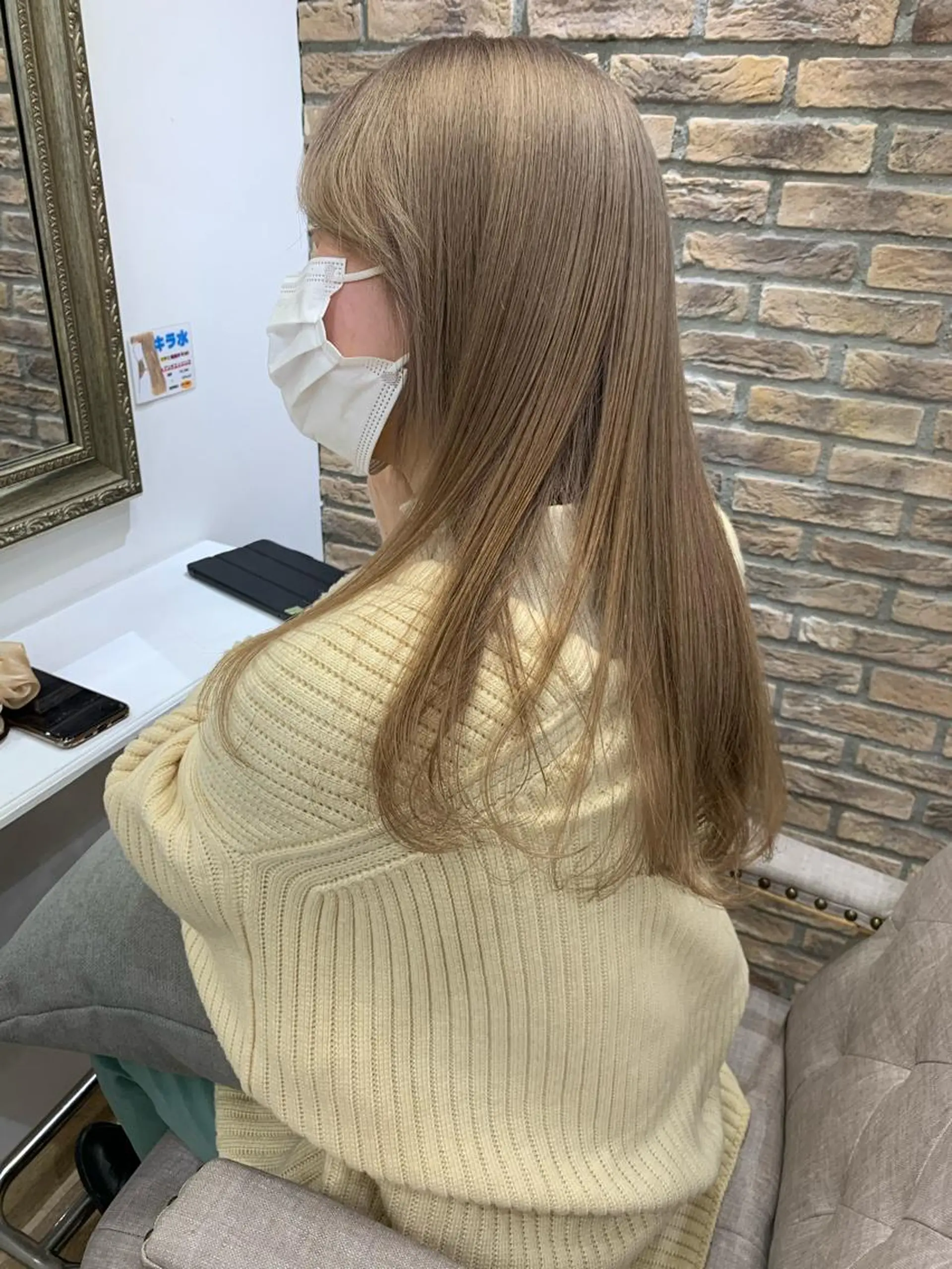 ロング カラー カット ヘアカラー トリートメント レイヤー/顔周り /AKARIのヘアスタイル