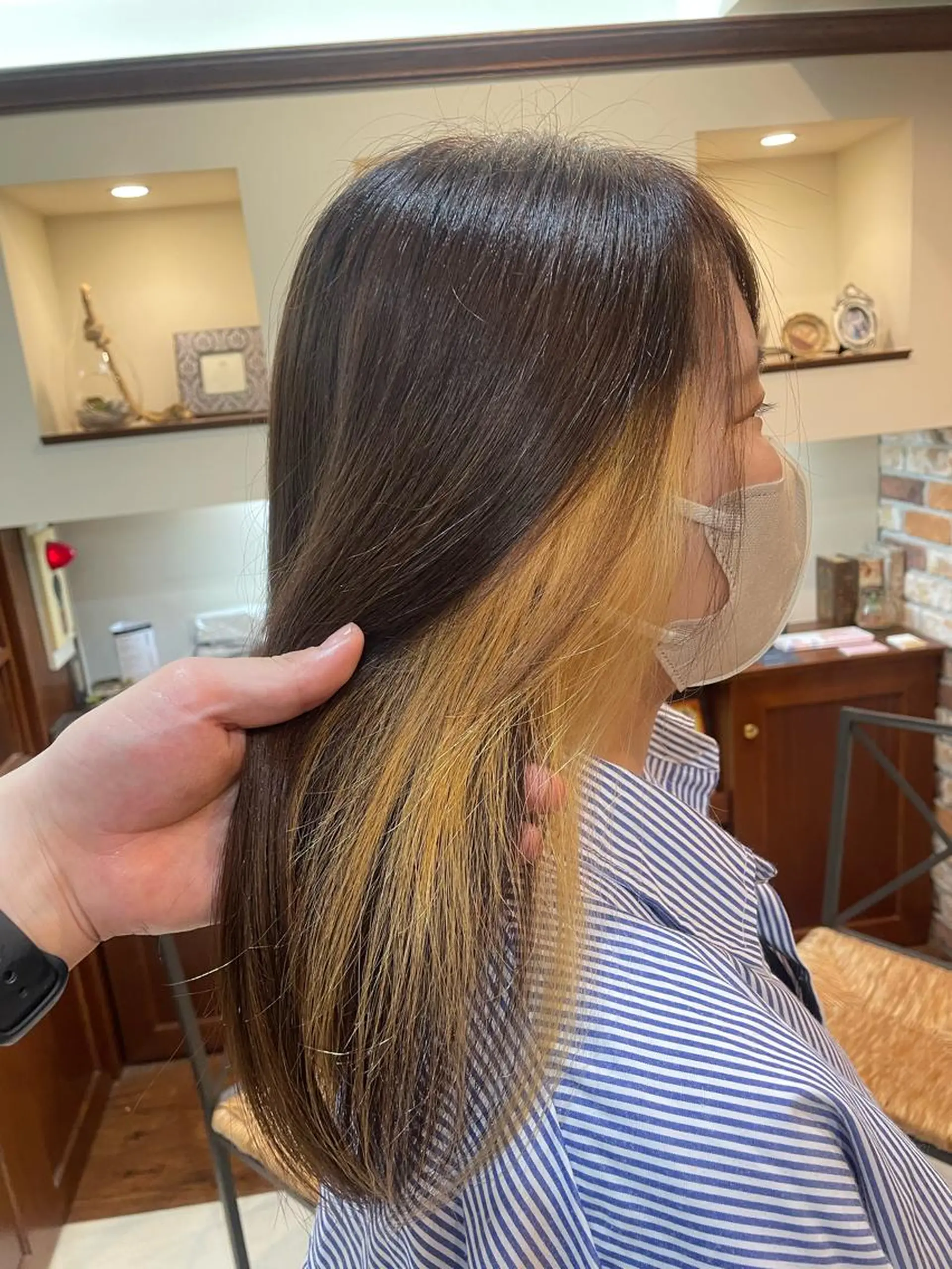 ミディアム ヘアカラー League サトウナツのヘアスタイル