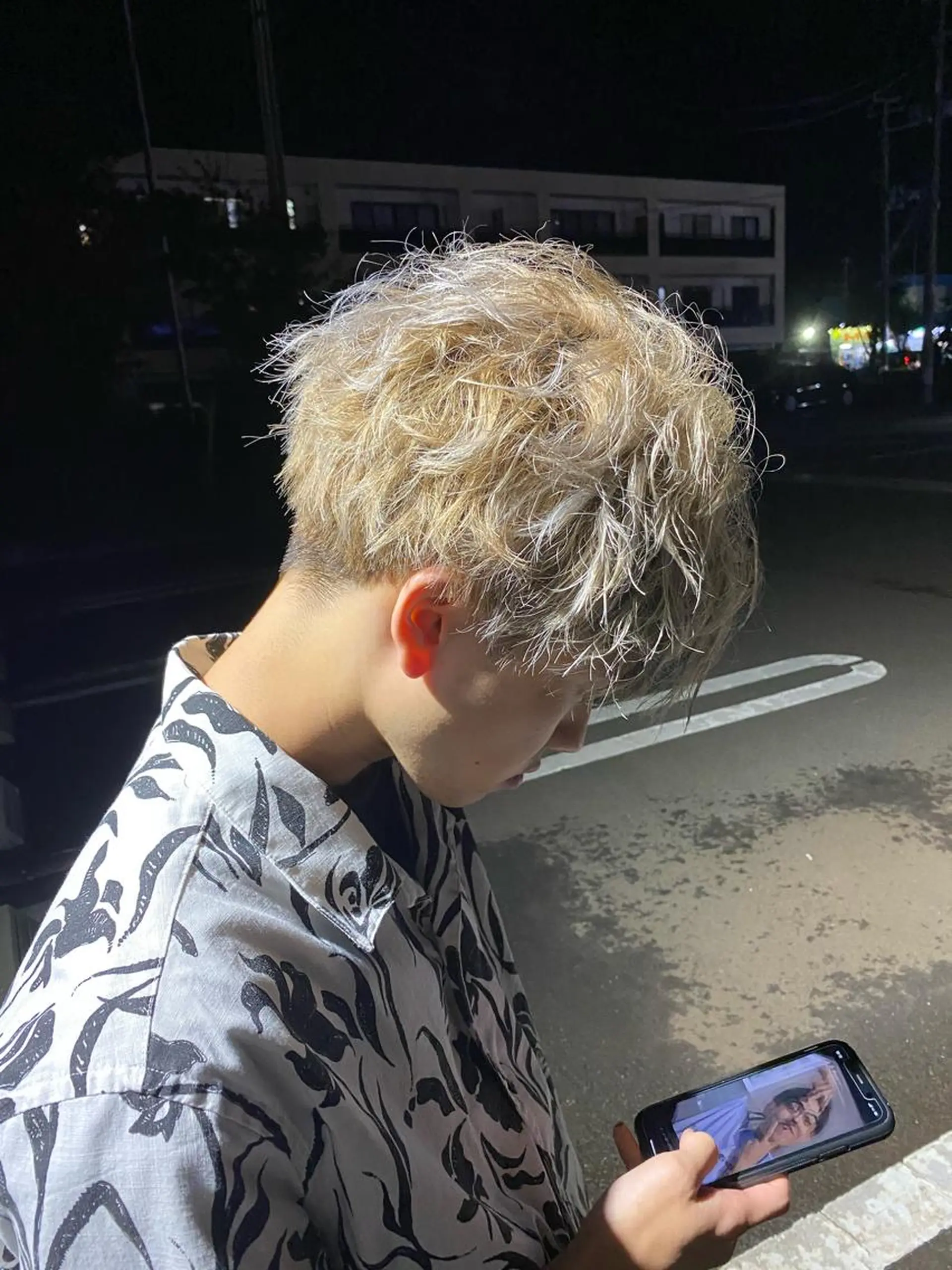 パーマ メンズ ❣️韓国レイヤー ❣️渡部晃輝のヘアスタイル