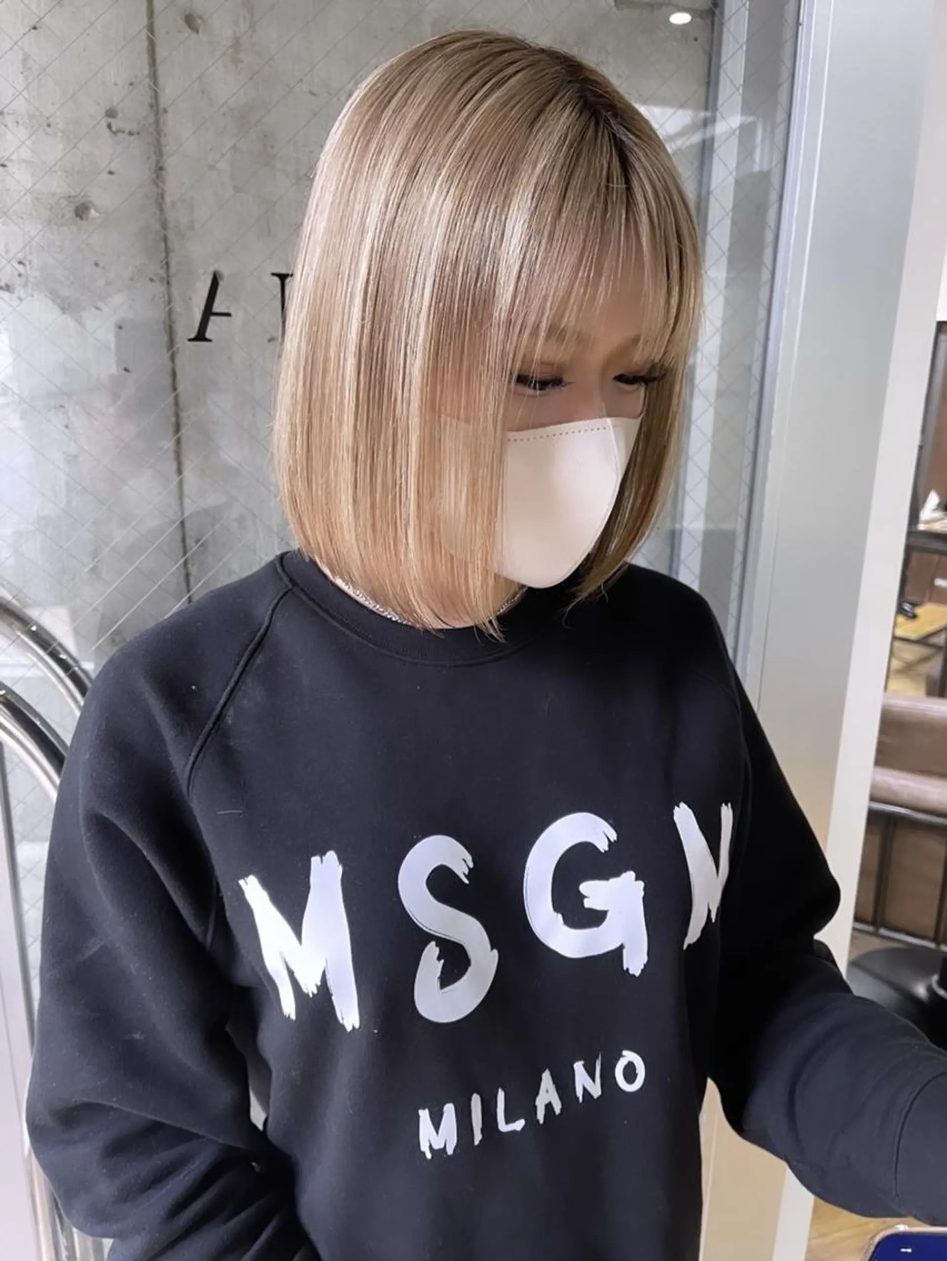 ショート カット ヘアカラー トリートメント 山影✨バレイヤージュ ハイライト✨メンズ◎のヘアスタイル