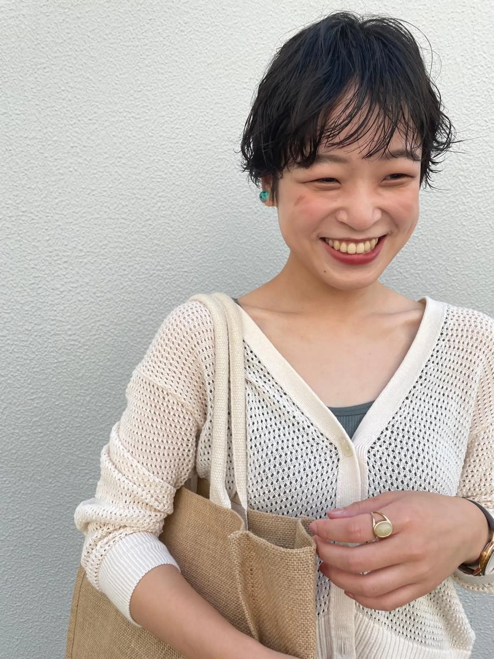 ショート カット パーマ トリートメント さの あやねのヘアスタイル