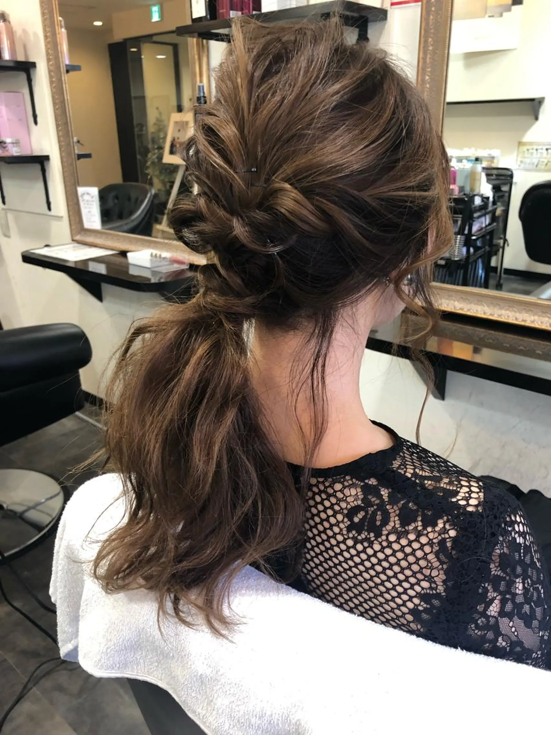 セミロング ヘアセット 山崎 雄太のヘアスタイル