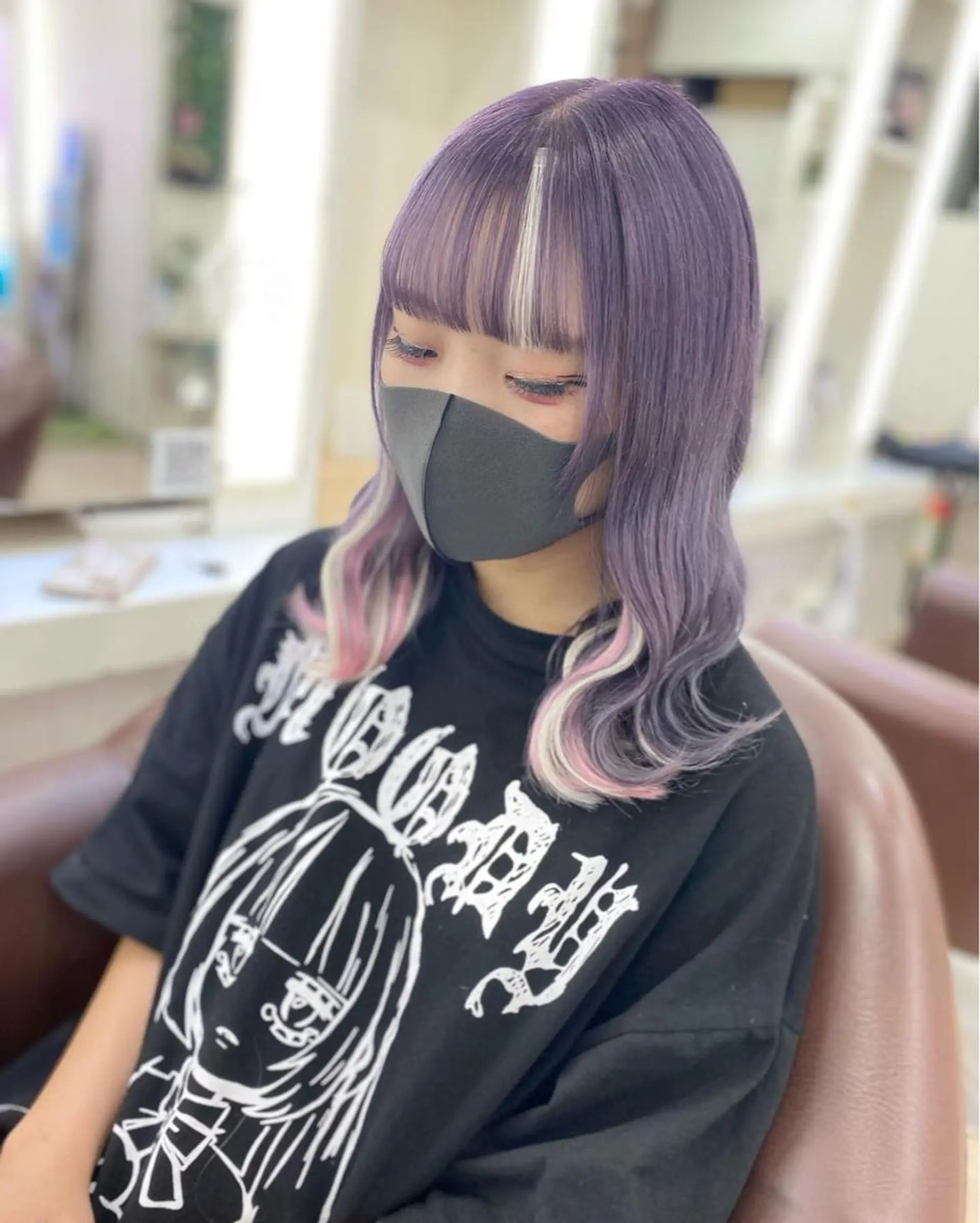 ミディアム カット ヘアカラー トリートメント エクステ 🦋 SHION 🦋のヘアスタイル
