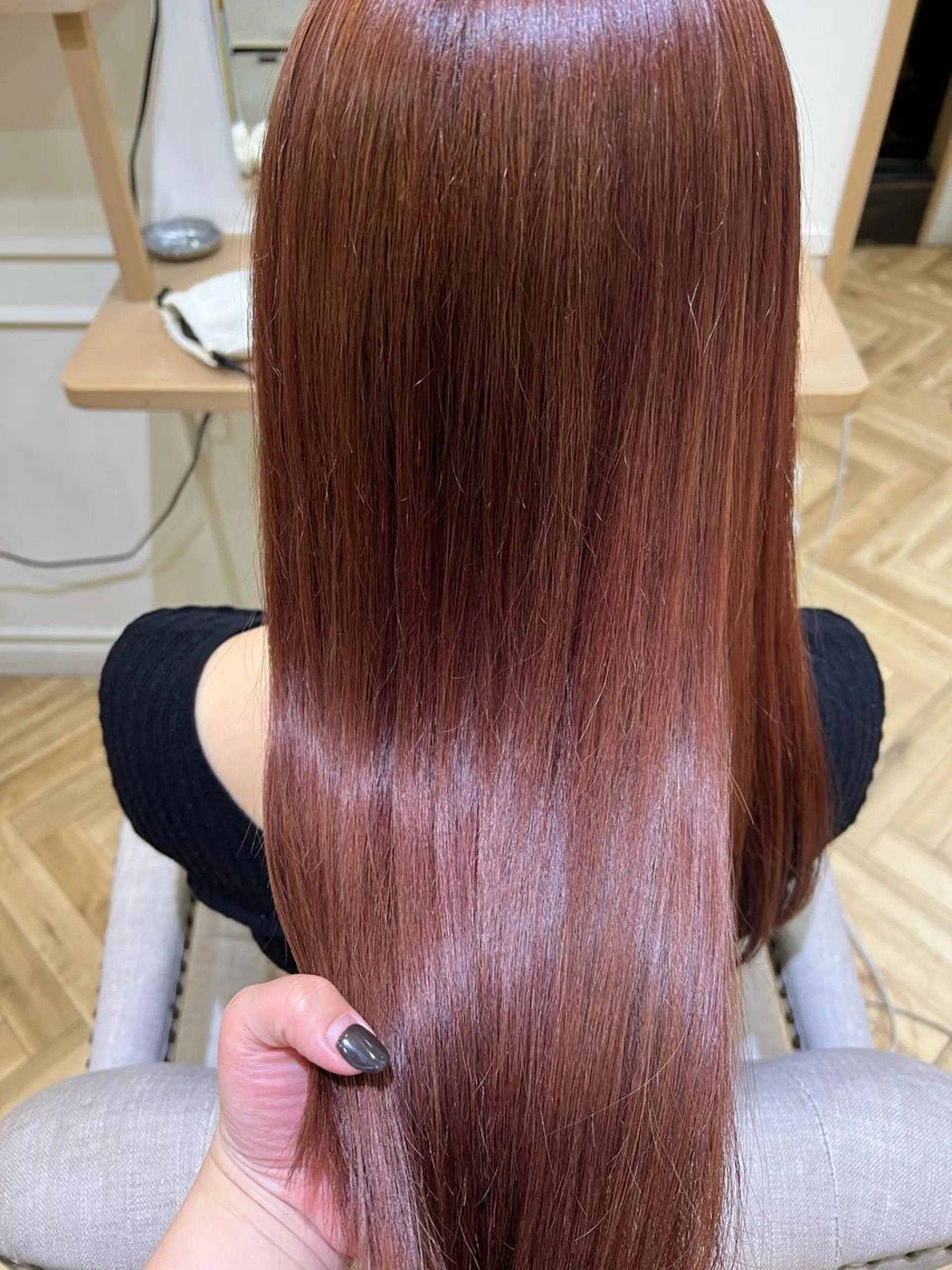 ロング カット ヘアカラー トリートメント 韓国ヘア🇰🇷 SAYAのヘアスタイル