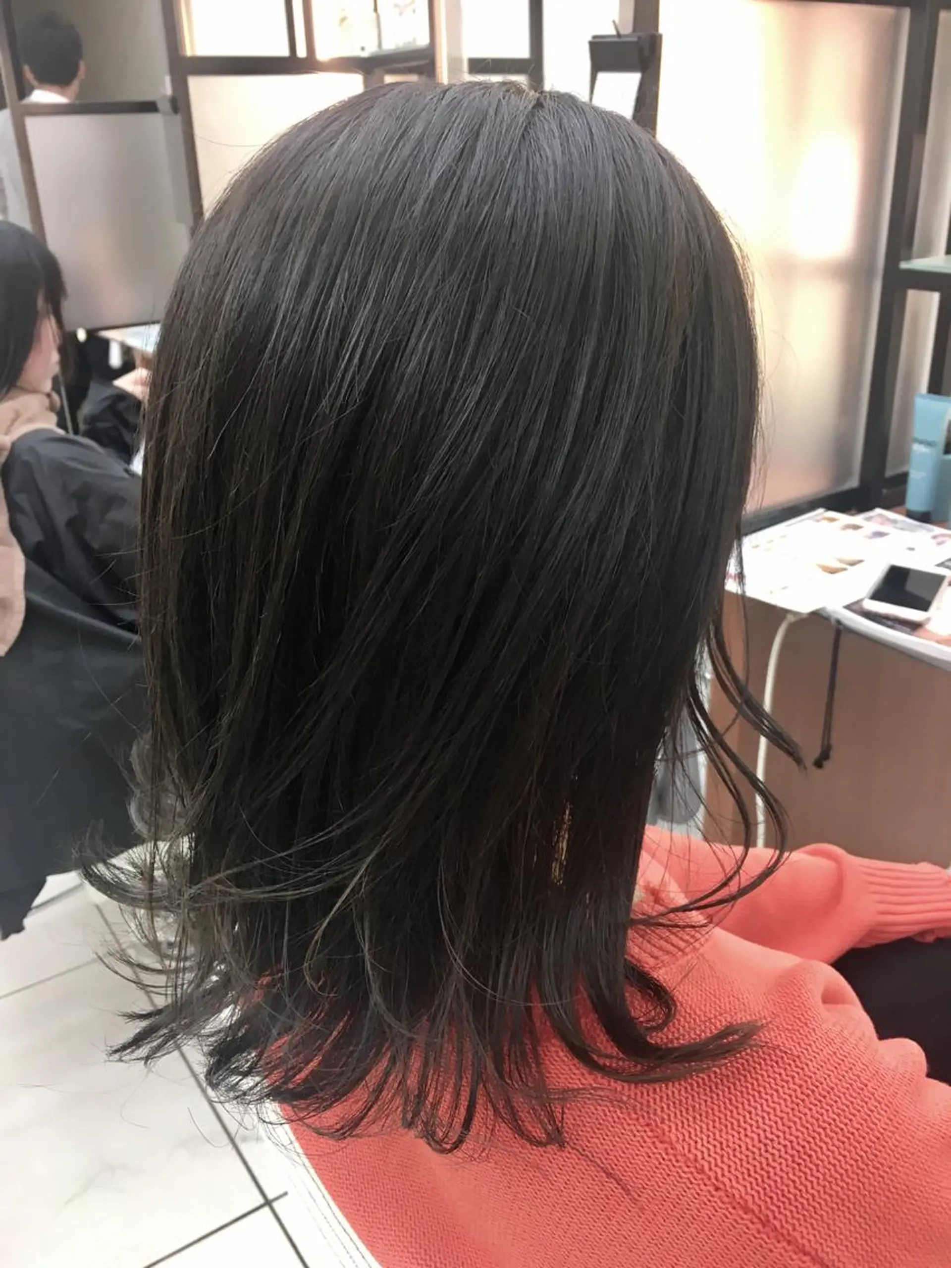 ショート カラー 切りっぱなしボブ ブルーカラー ブルージュ イルミナカラー ボブ カット ヘアカラー トリートメント N° jillva ♦️川端裕司♦️のヘアスタイル