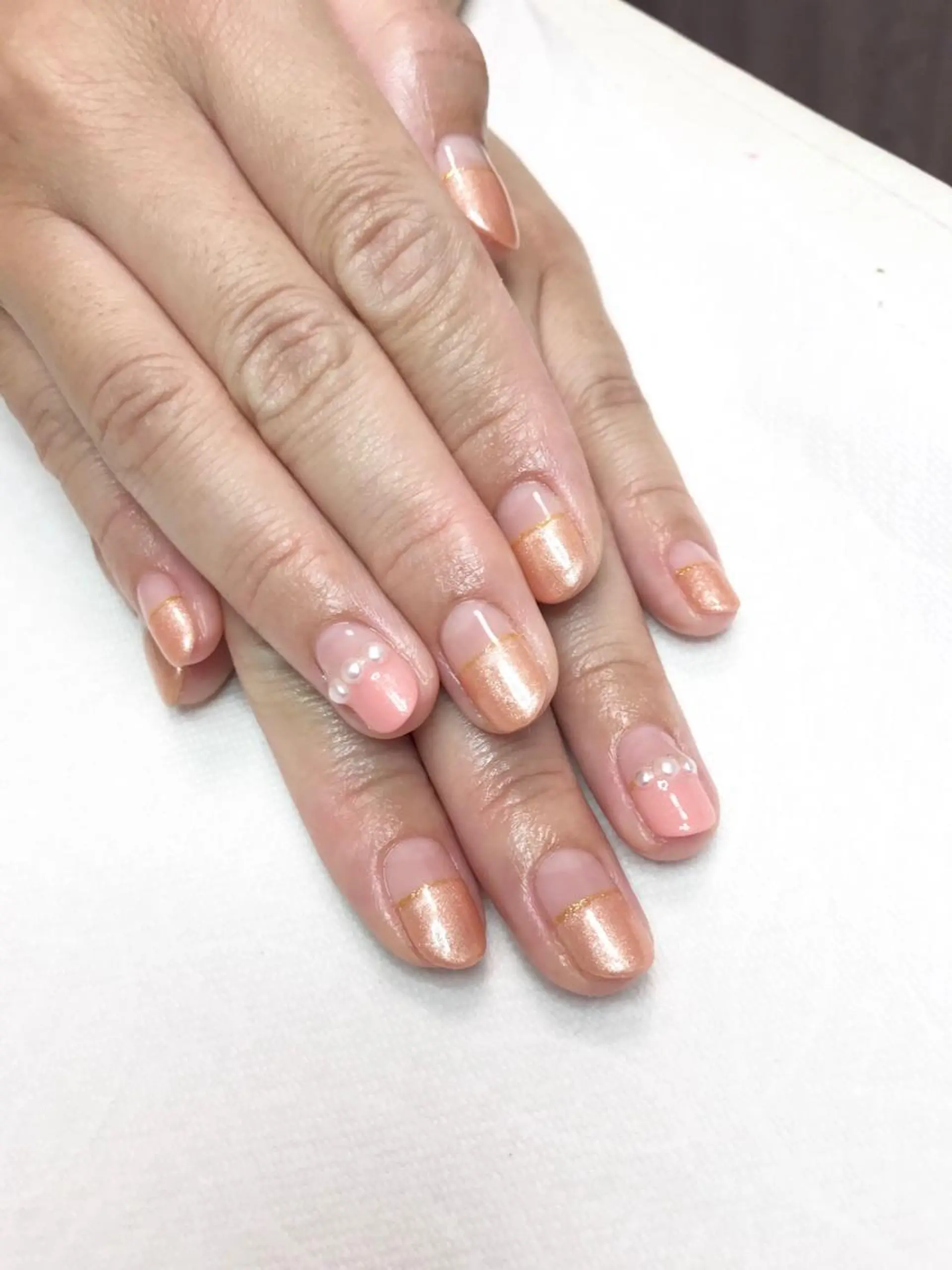 ロング ヘアアレンジ キッズ ネイル マツエク・マツパ Sunny side nailのネイルデザイン