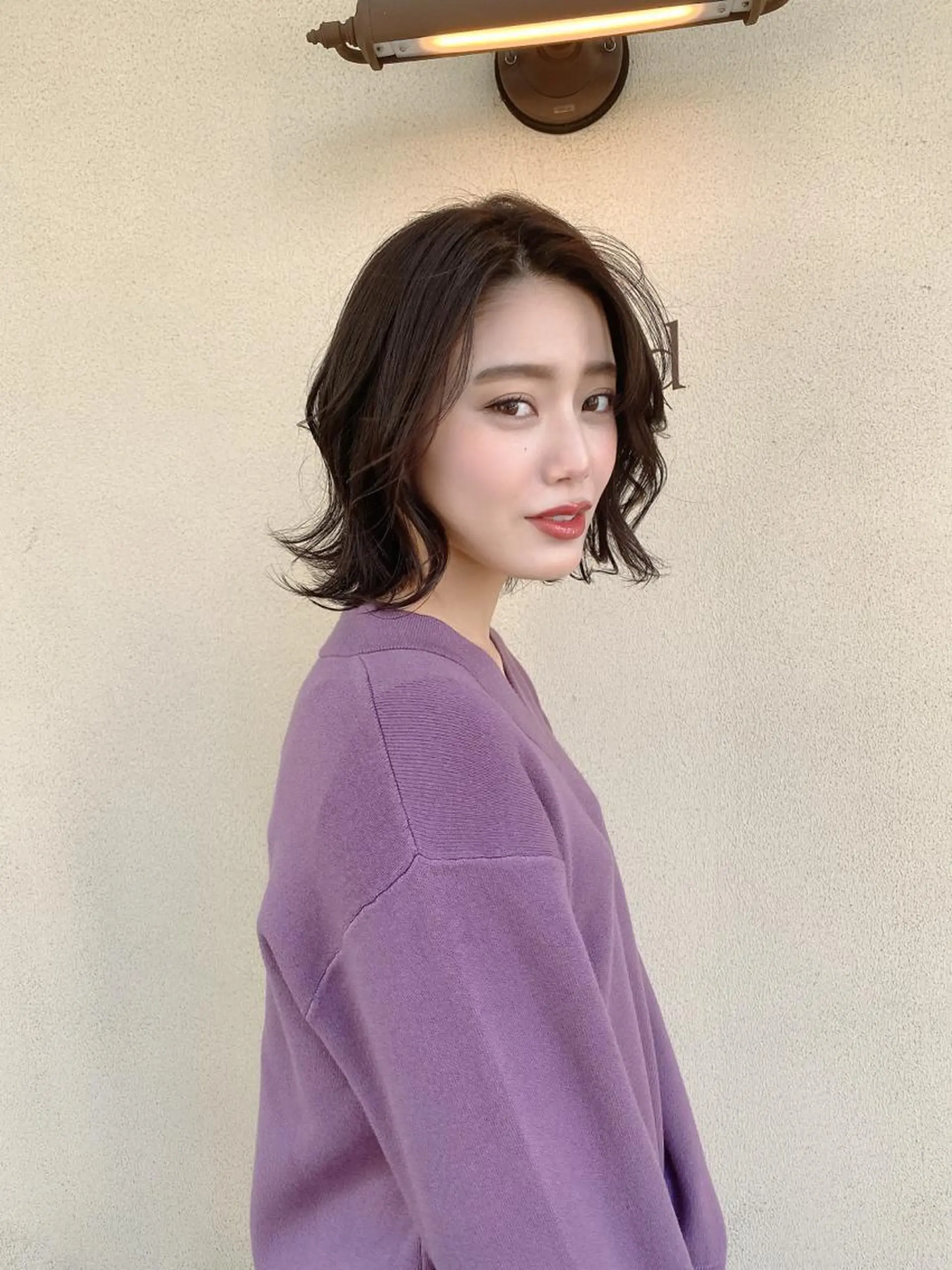 ショート カット ヘアカラー トリートメント ボブ韓国風レイヤー 髪質改善/畠中ケントのヘアスタイル