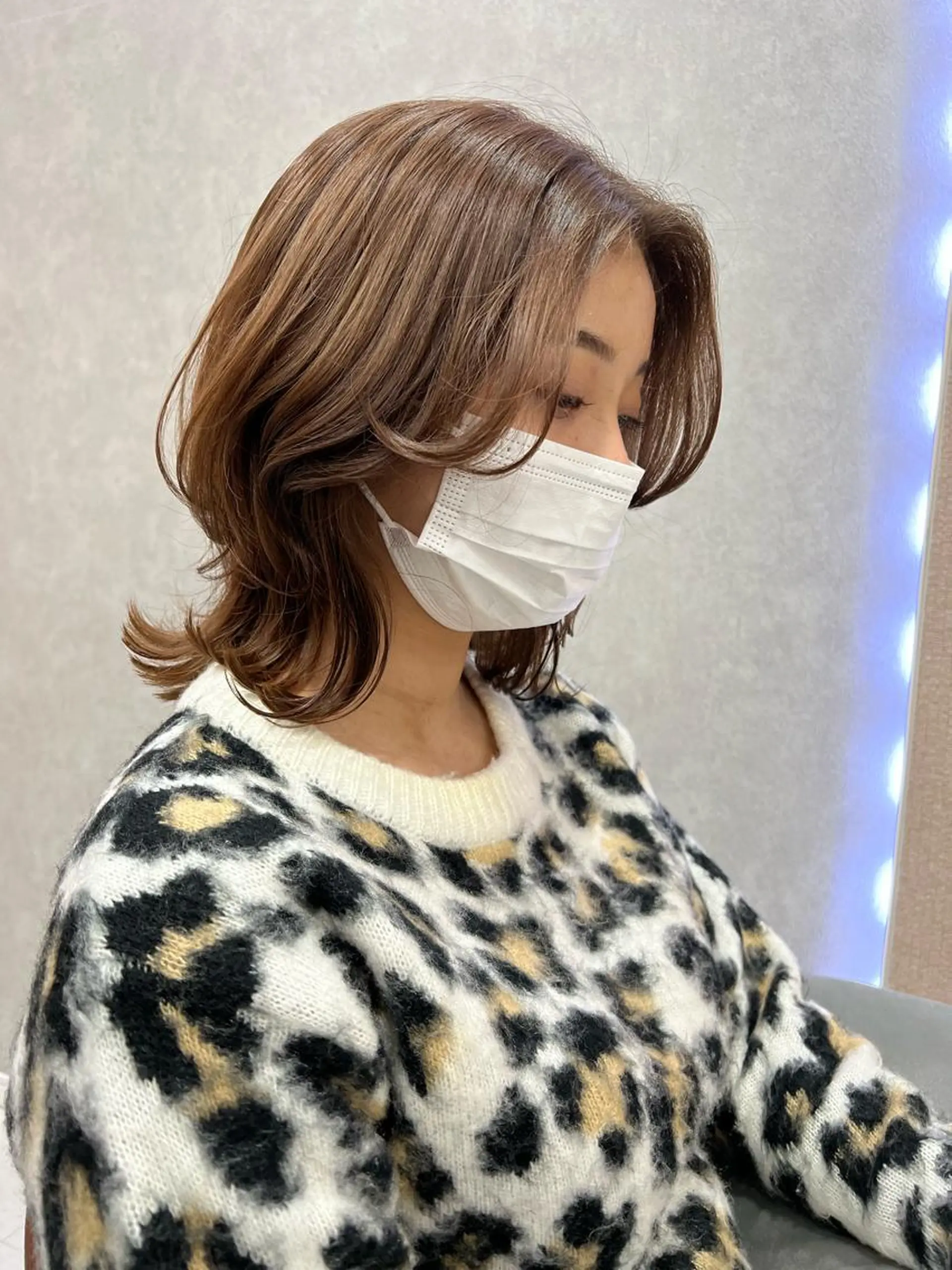 ミディアム ミディアムレイヤー 韓国風ヘア レイヤーカット Haney所属・🐝Haney .haruka🐝のヘアスタイル