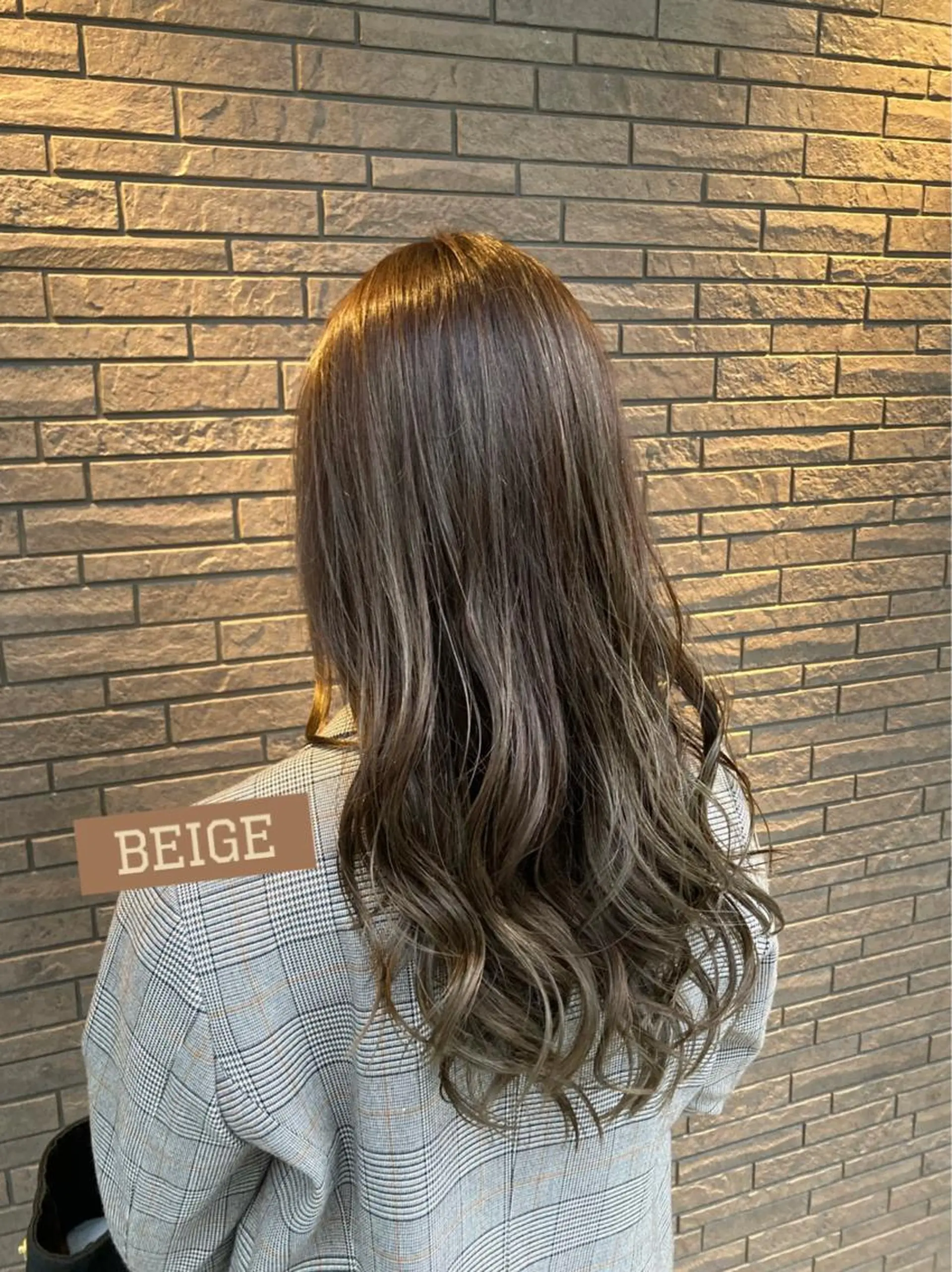セミロング カラー ベージュカラー 中嶋 ナカジマのヘアスタイル