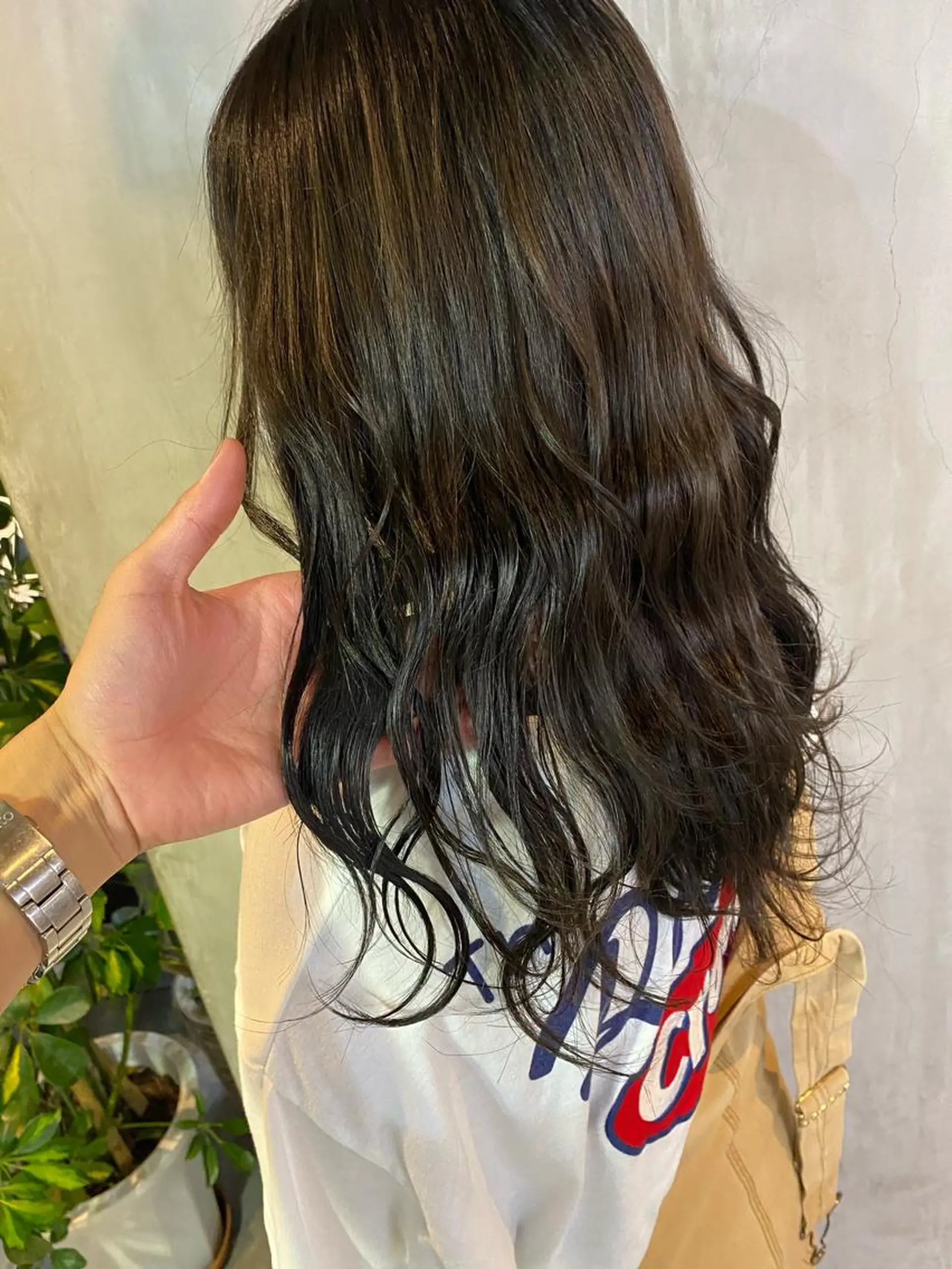 ロング カラー ヘアアレンジ ヘアカラー 切りっぱなしボブ/ デザインカラー店長のヘアスタイル